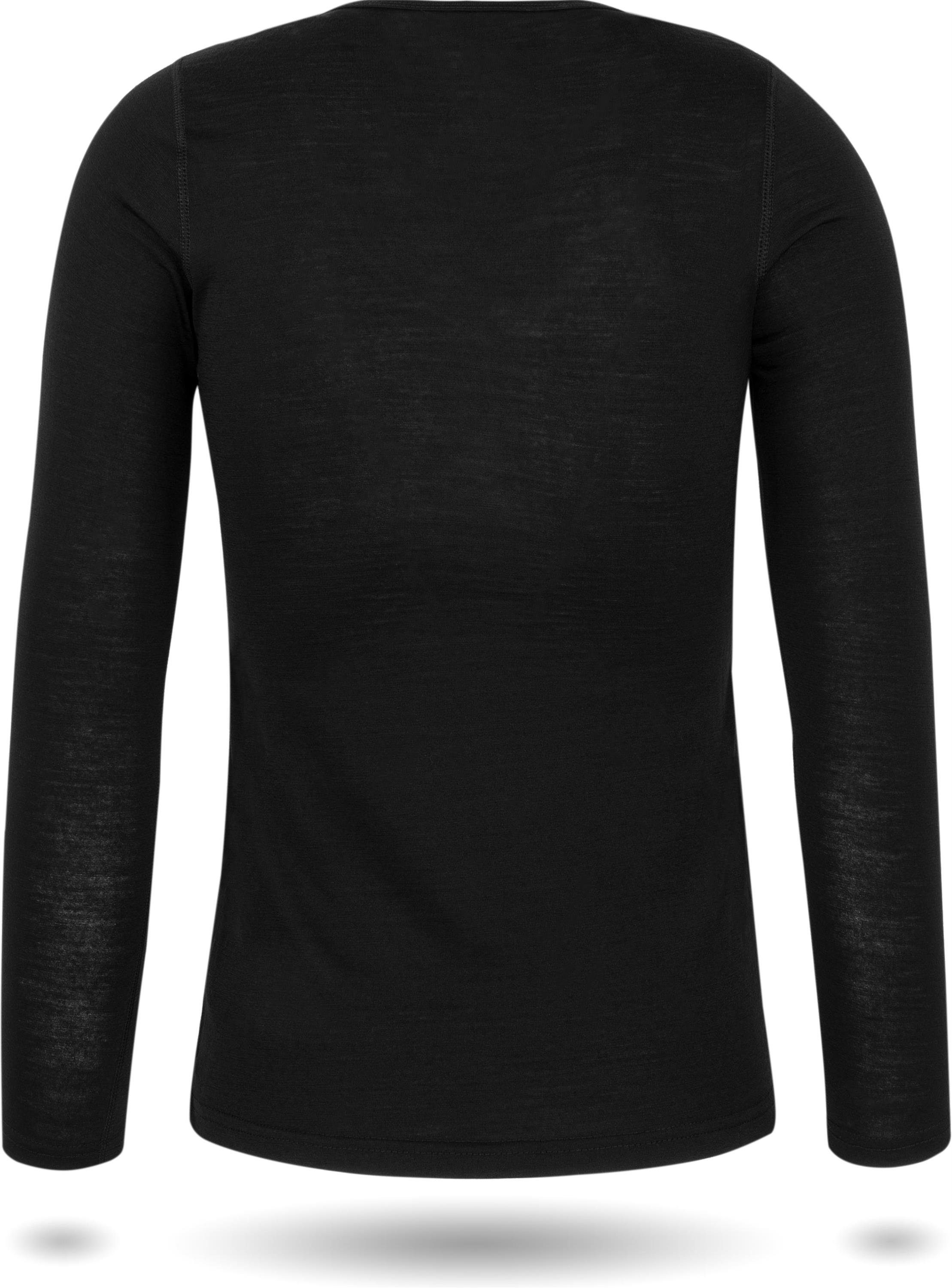 normani Langarmshirt Damen Merino Langarm-Shirt Mandurah Ski-Unterwäsche Rundhals Merino Pullover Unterhemd - 100 % Merinowolle