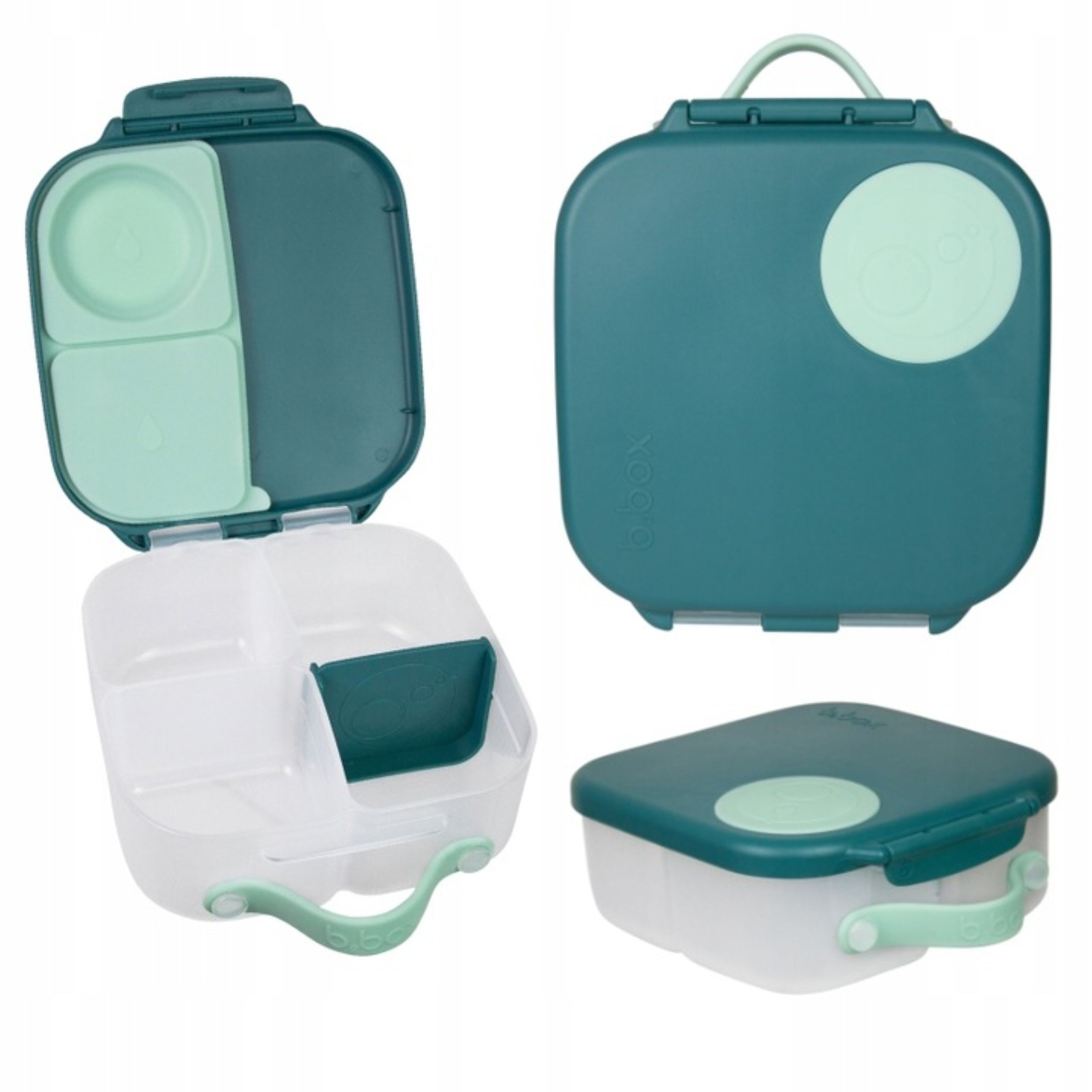 B.BOX Lunchbox b.box Mini Lunchbox EMERALD FOREST – Kinder Brotdose mit Fächern, (1-tlg)