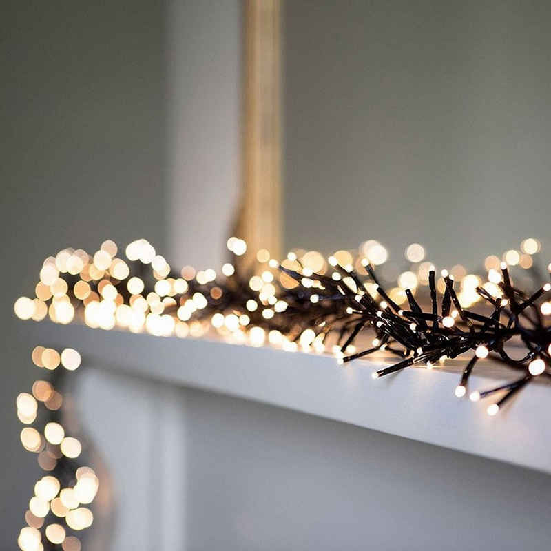 New Home Lichterkette LED Cluster-Lichterkette 9,5m Büschellichterkette Weihnachtsbeleuchtun