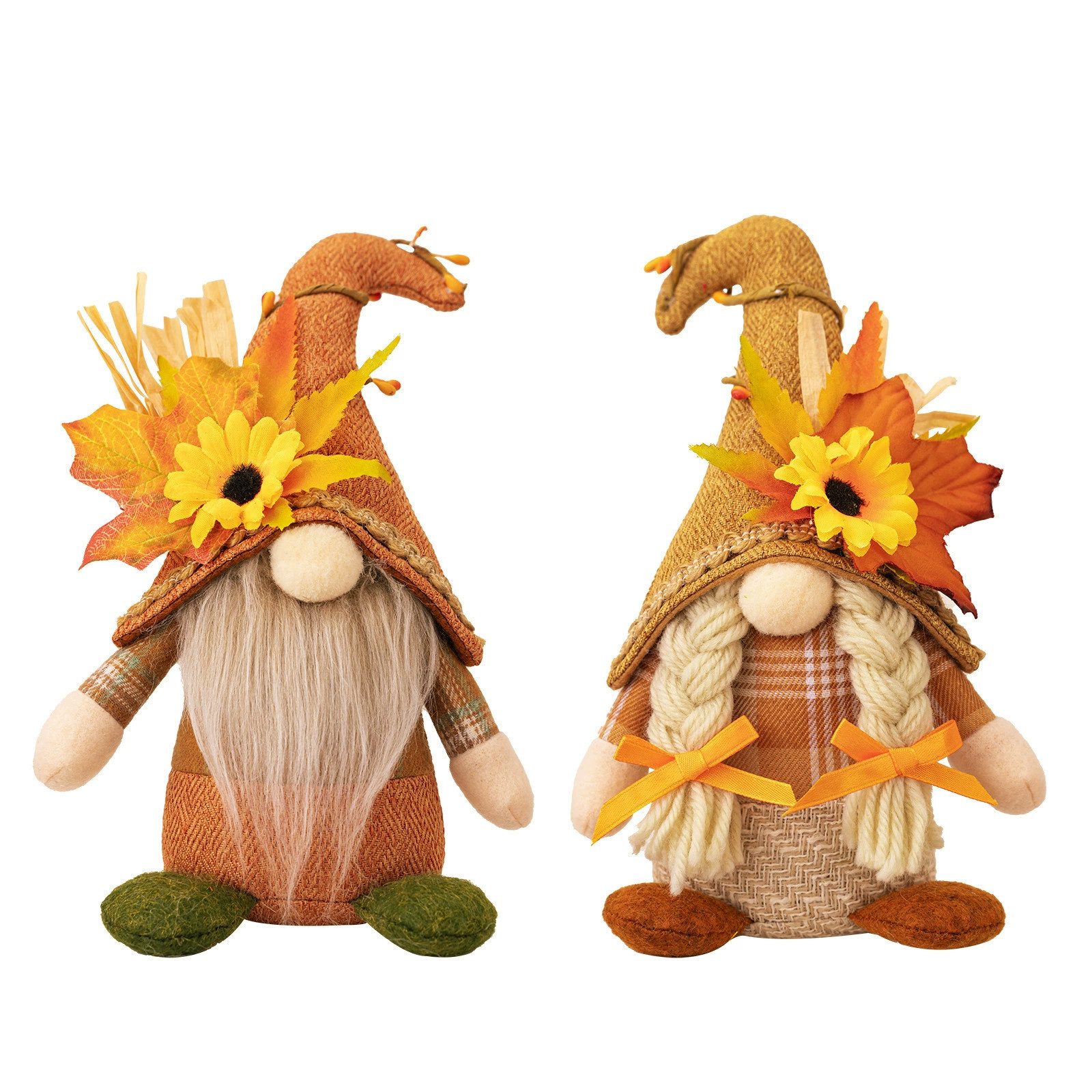 CLTYQ Wichtel Herbst Dekoration Wichtel Figuren,mit Sonnenblume Dekofigur ( günstig online kaufen