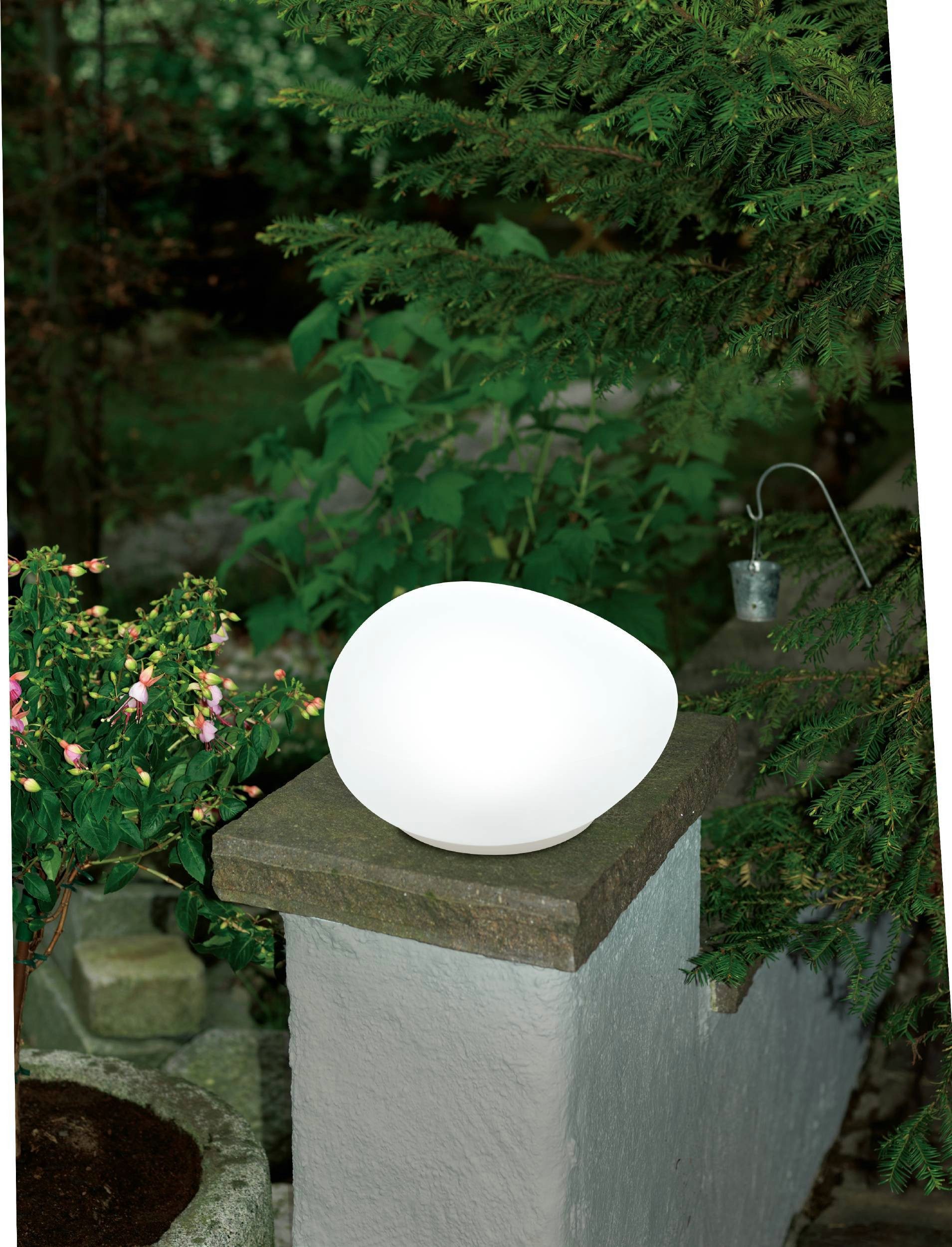 EGLO LED Solarleuchte Z_Solar Solarlampe, Außenleuchte Terasse, Außenbeleuchtung, Lampe, Ein-/Ausschalter, LED fest integriert, Warmweiß, Solarlampe, IP44 spritzwassergeschützt, Außenlampe, Lampe für Außen