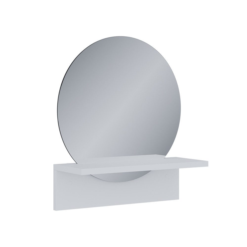 Vicco Badspiegel Elyra, Weiß, 40 x 47.5 cm mit Ablage (1-St)