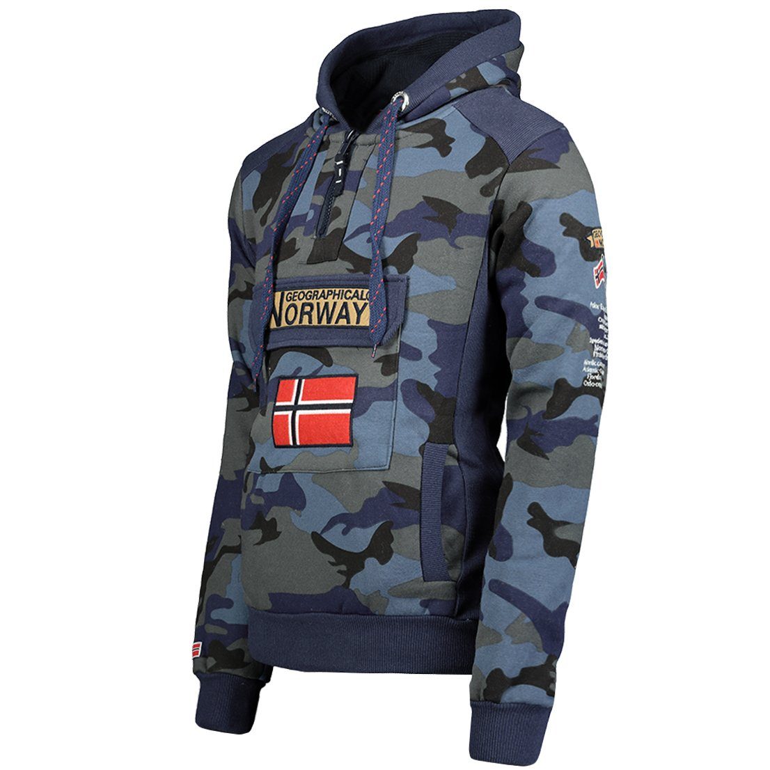 Geographical Norway Kapuzenpullover Gymclass by leyoley mit großer Bauchtas günstig online kaufen
