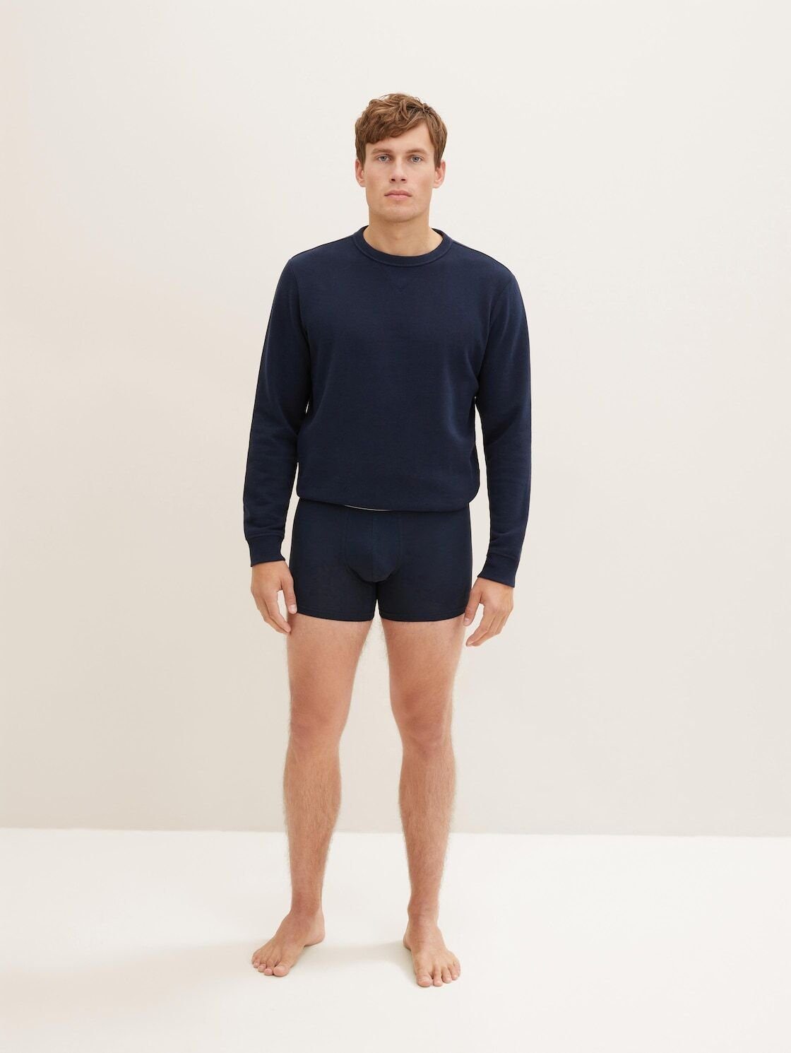 Dreierpack TAILOR Boxershorts navy-melange-white (im TOM mit im Long Webbund Pants Dreierpack)