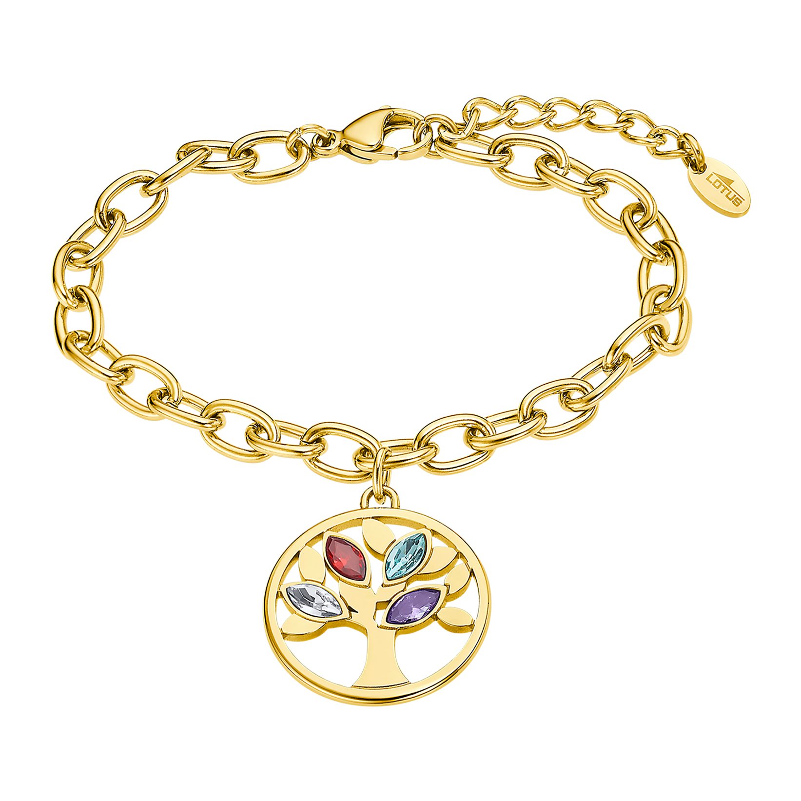 Lotus Armband Urban Woman - Baum des Lebens, mit Glasstein