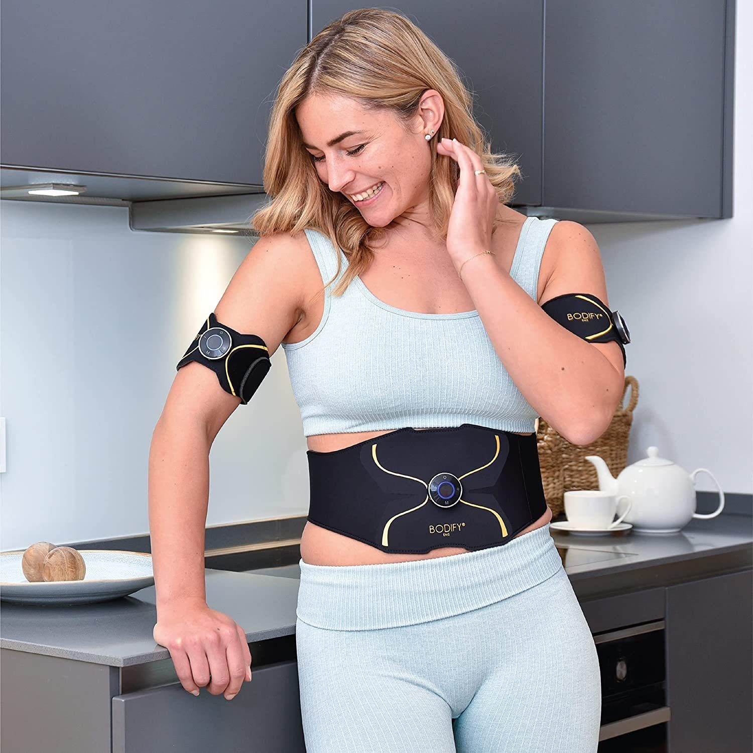 BODIFY EMS-Gerät - 3in1 EMS Ganzkörper Set Pro - Gezielte Stimulation der Muskulatur