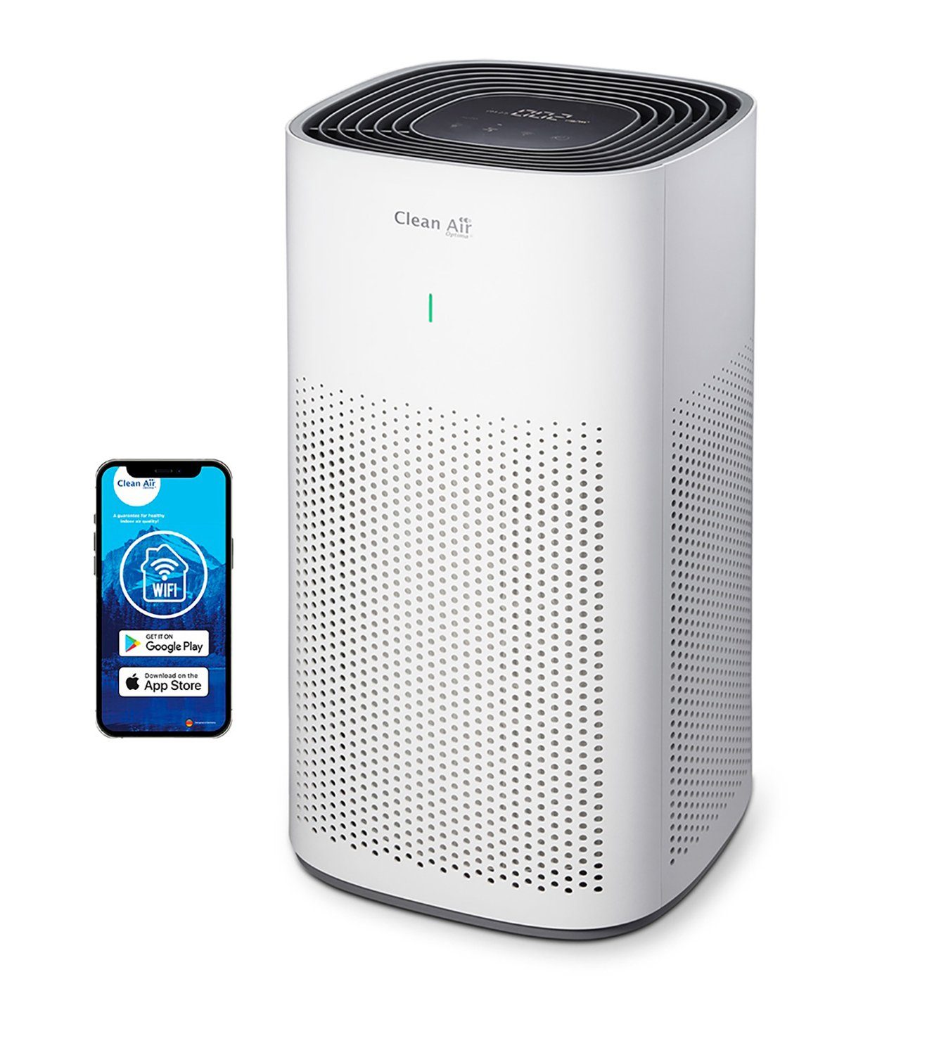 Clean Air Optima Luftreiniger Intelligenter HEPA-Ionisator - CA-507 Smart, für 70 m² Räume, Intelligent Particle Sensor und digitaler Monitor