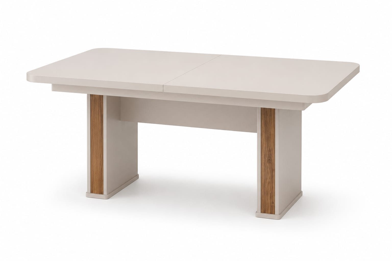 JVmoebel Esstisch Modernes Esstisch Beige Ausziehbar Küchentisch Holz Rechteckig (1-tlg)
