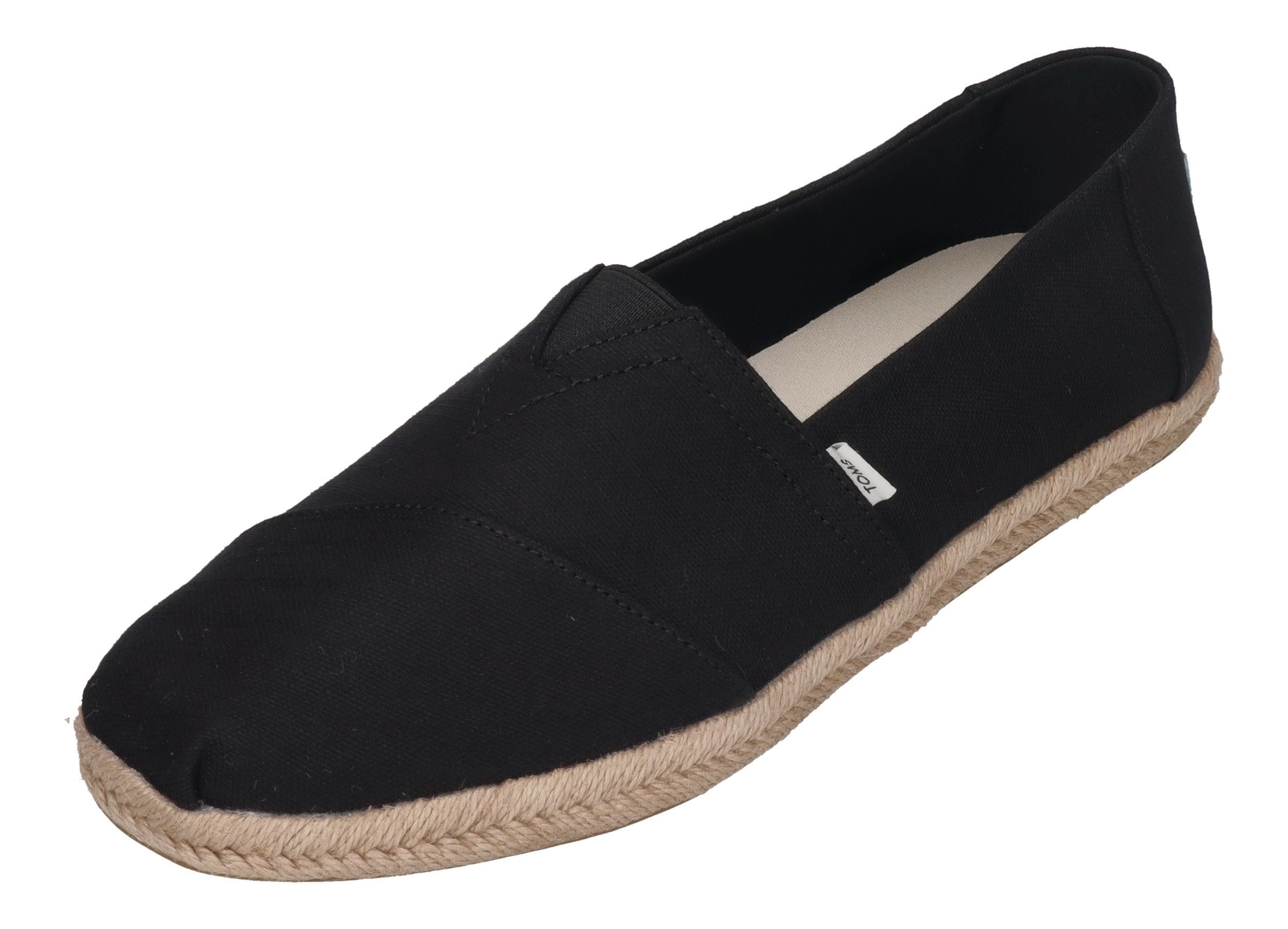 TOMS ALPARGATA ROPE Espadrille Black