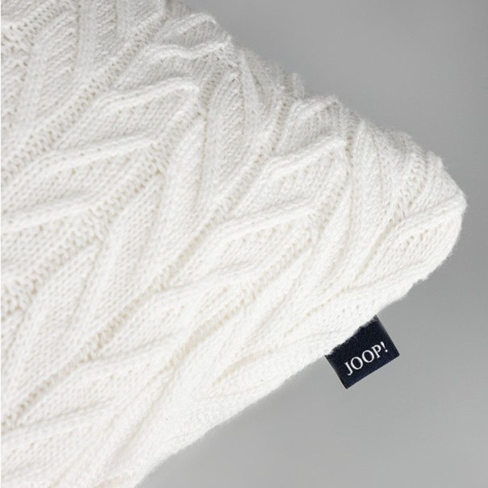 JOOP! Kissenhülle Kissenhülle Weavelle 71415, feine Strick-Qualiät, 100% Baumwolle