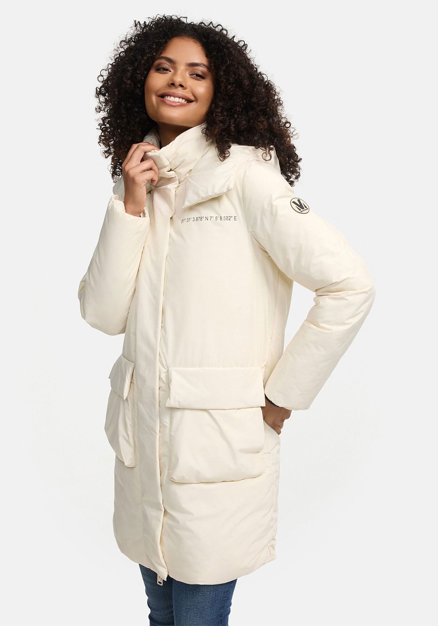 Marikoo Winterjacke Nanami mit großer Kapuze