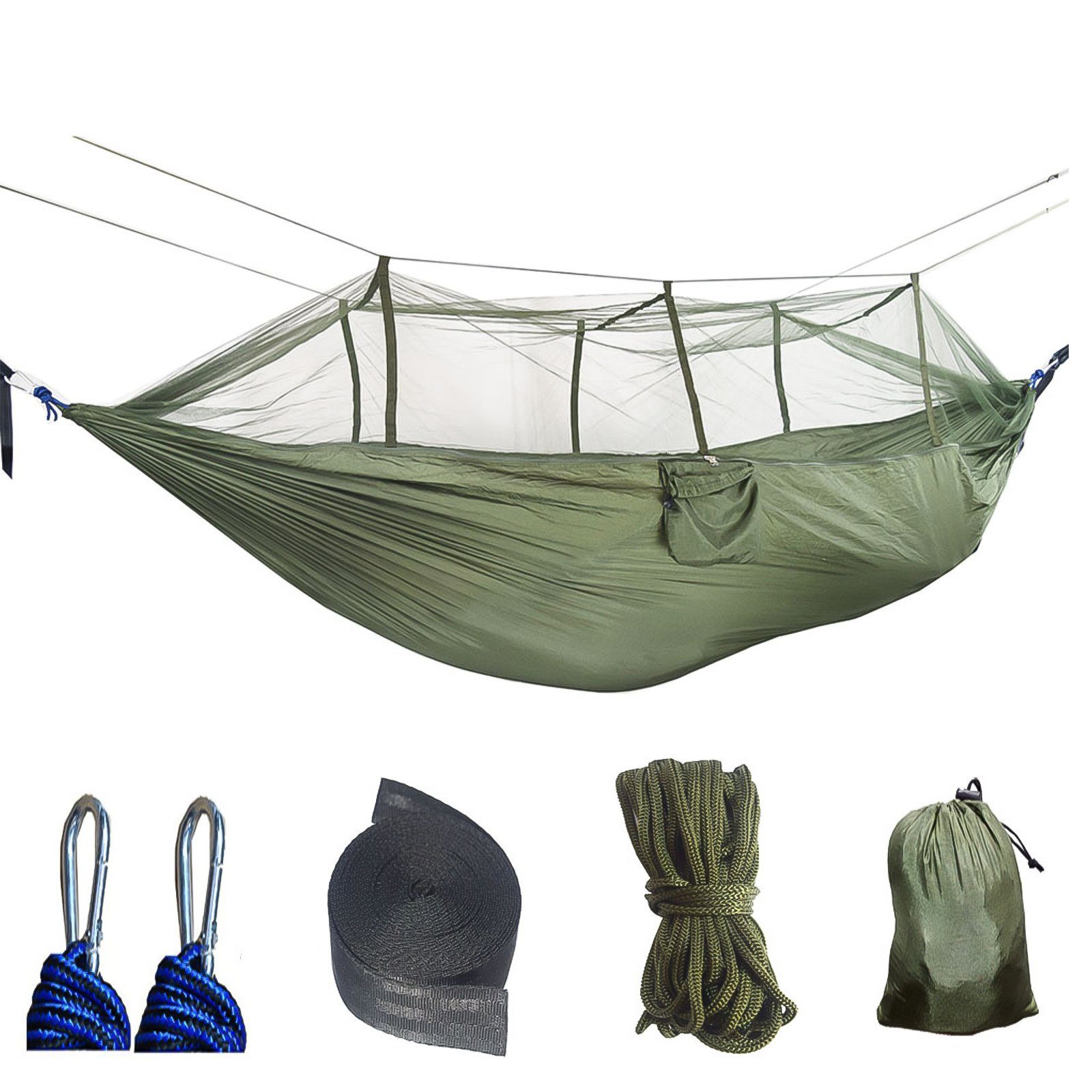 Grafner Hängematte Hängematte mit Moskito-Netz Belastbarkeit 200kg mit Tasc günstig online kaufen