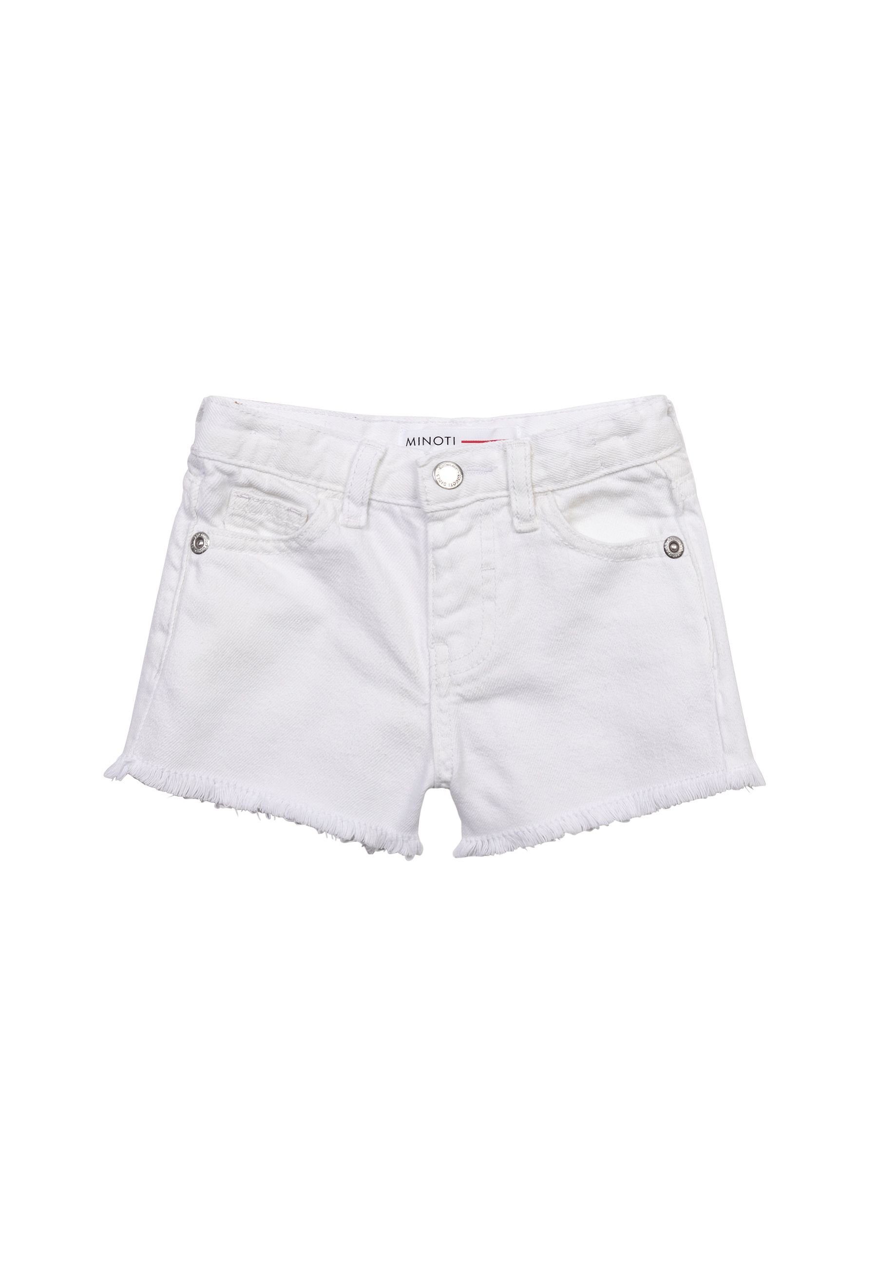 MINOTI Jeansshorts Kurze Jeans Shorts Denim-Weiß (1y-14y)