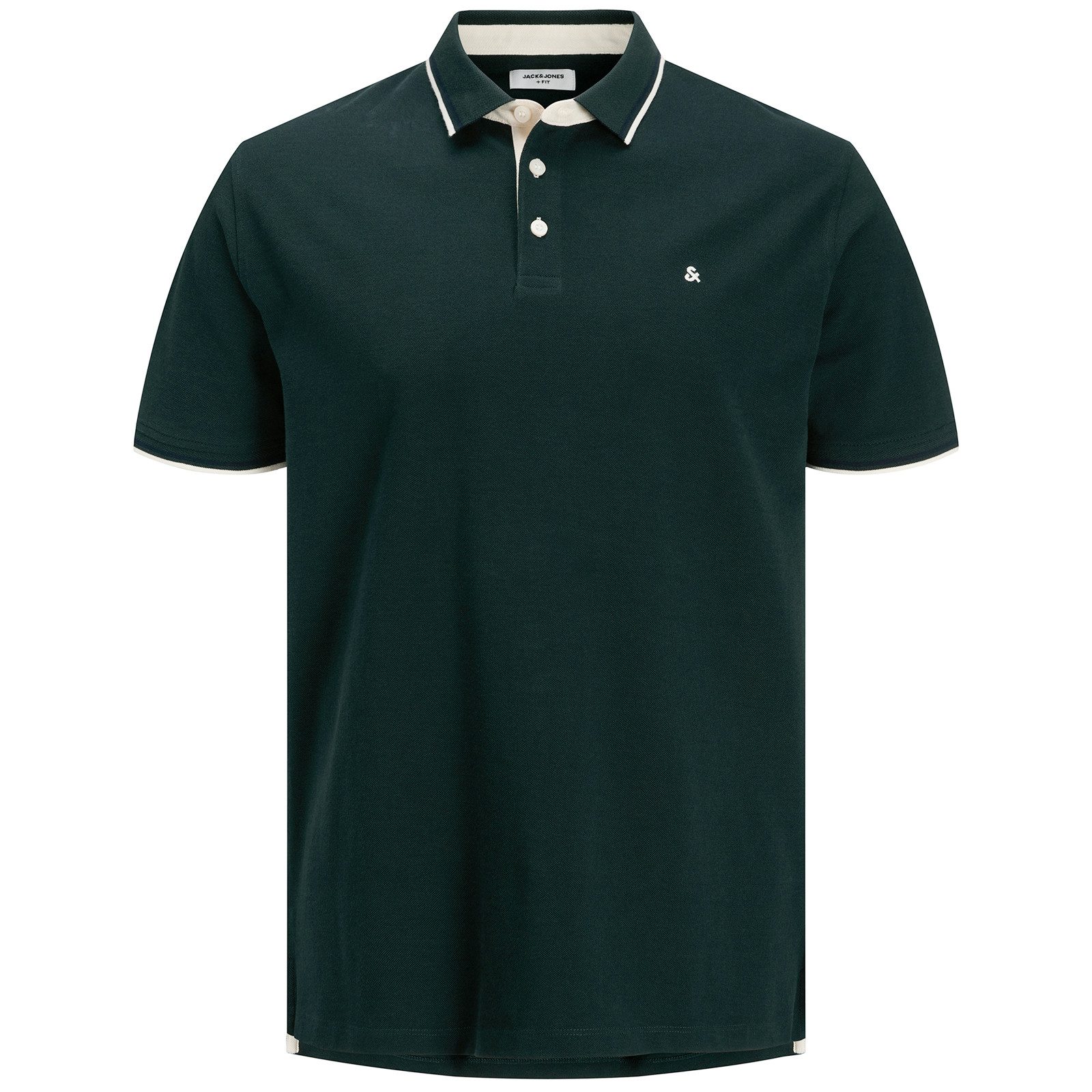 Poloshirt Jack&Jones Übergrößen Poloshirt dunkelgrün JJEPAULOS