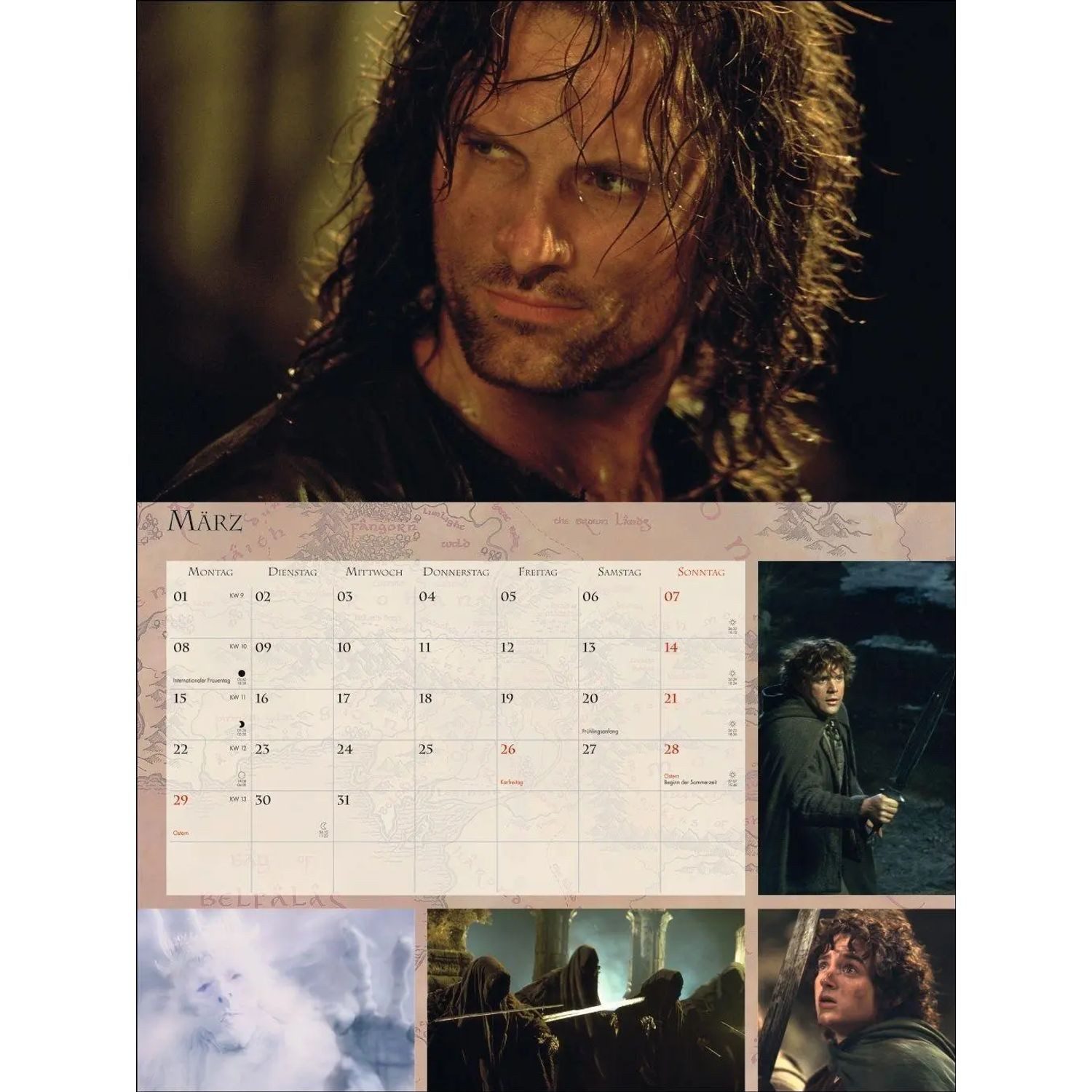 HEYE Wandkalender Der Herr der Ringe Broschur XL Kalender 2027 – Bild 5 von 5