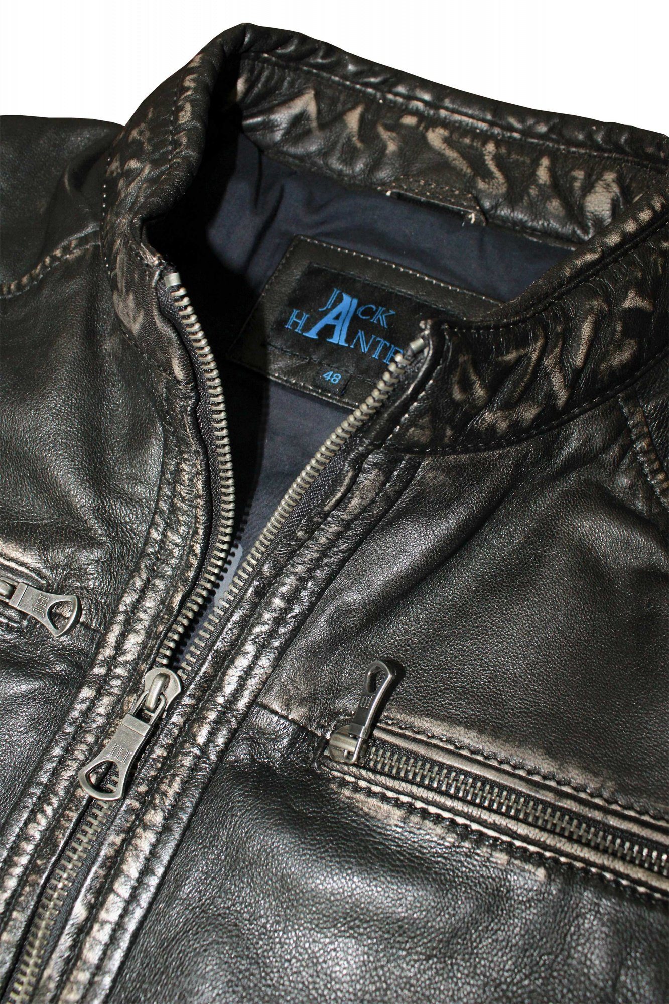 Lederjacken24 Lederjacke schwarz