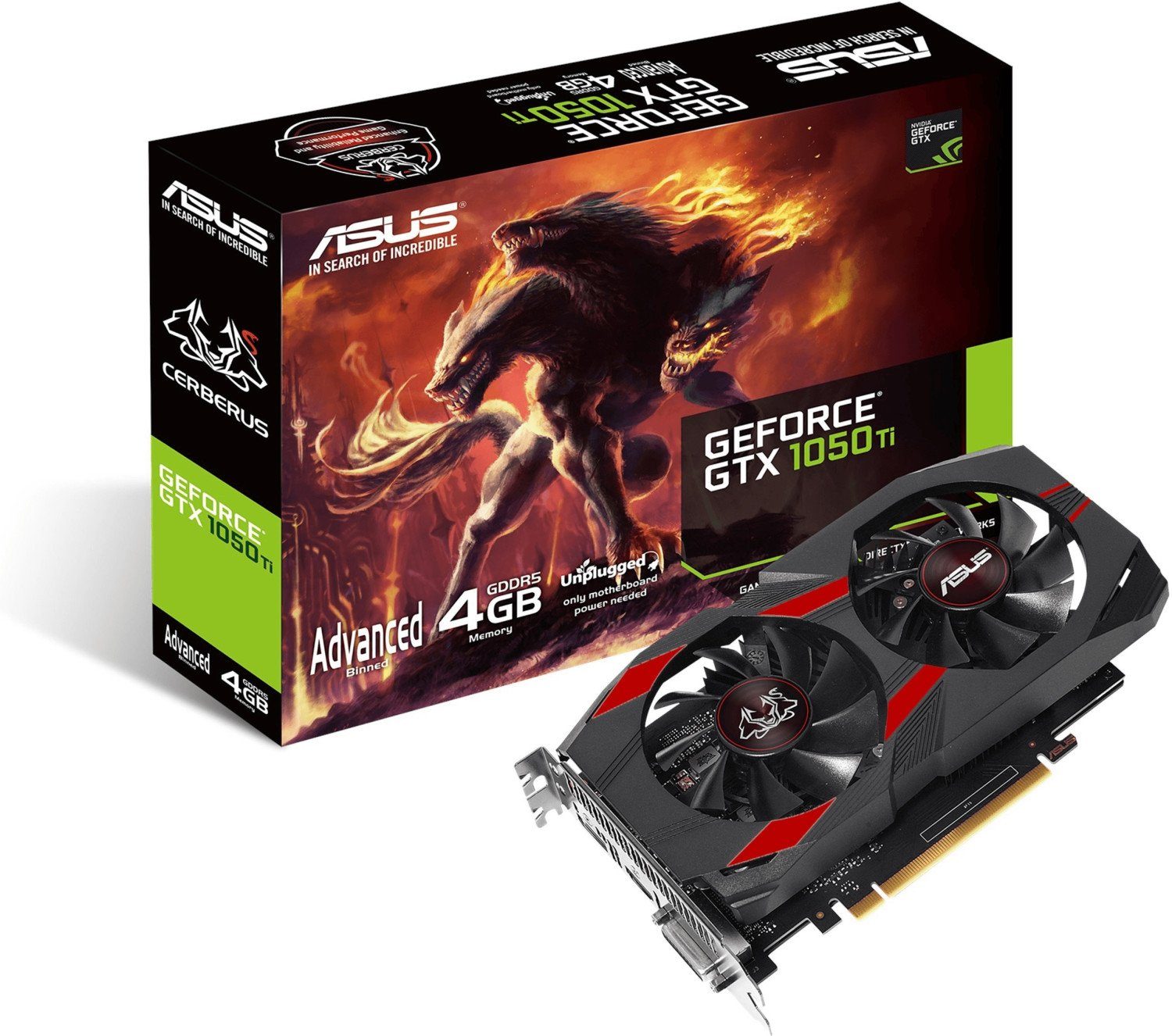 Asus Cerberus GeForce GTX 1050 Ti Advanced Gaming Grafikkarte 4GB GDDR5 rot  Grafikkarte online kaufen | OTTO