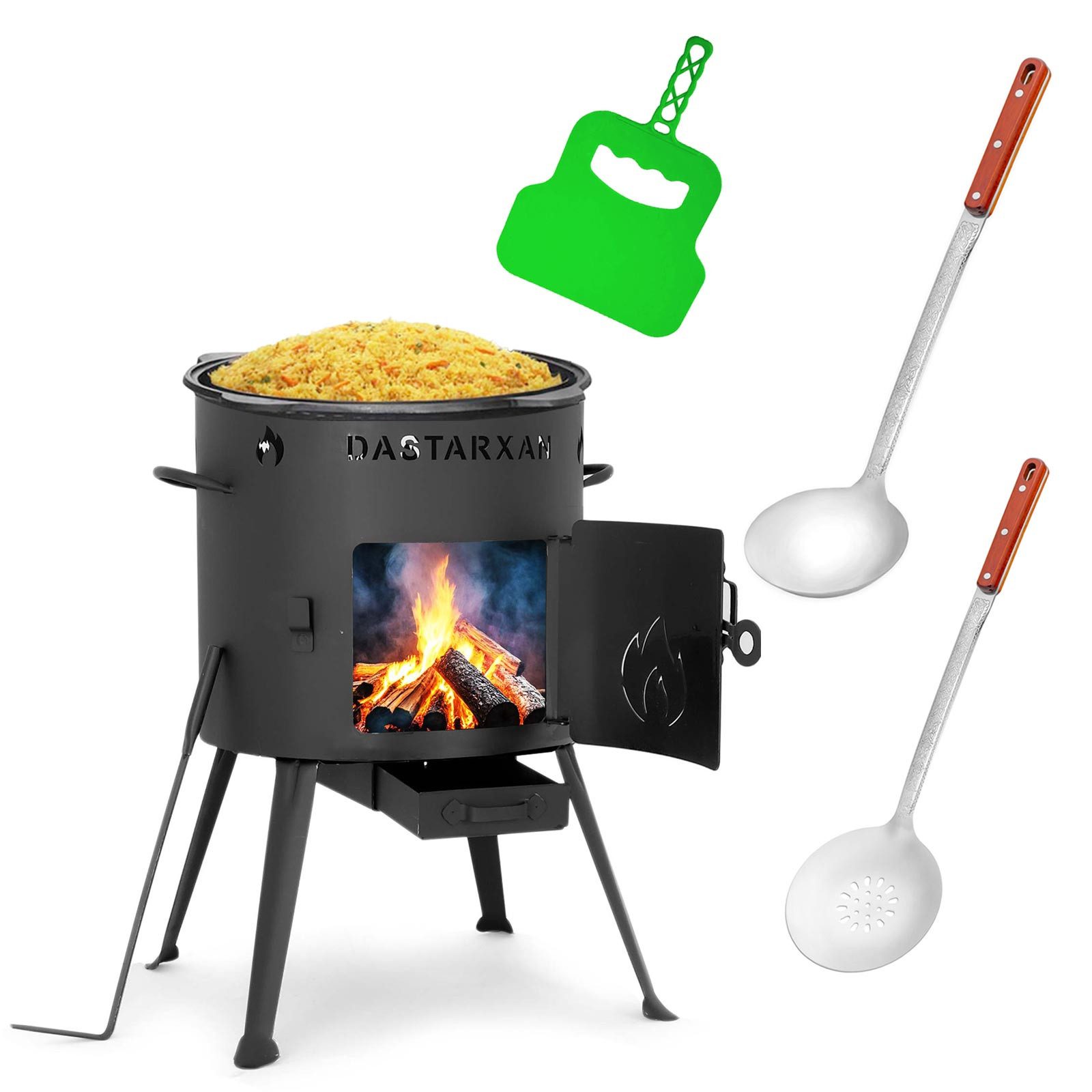 BIG-PAN Feuerstelle Ø36cm Uchag 10L Kazan Zubehör WOK Kasan Utschak