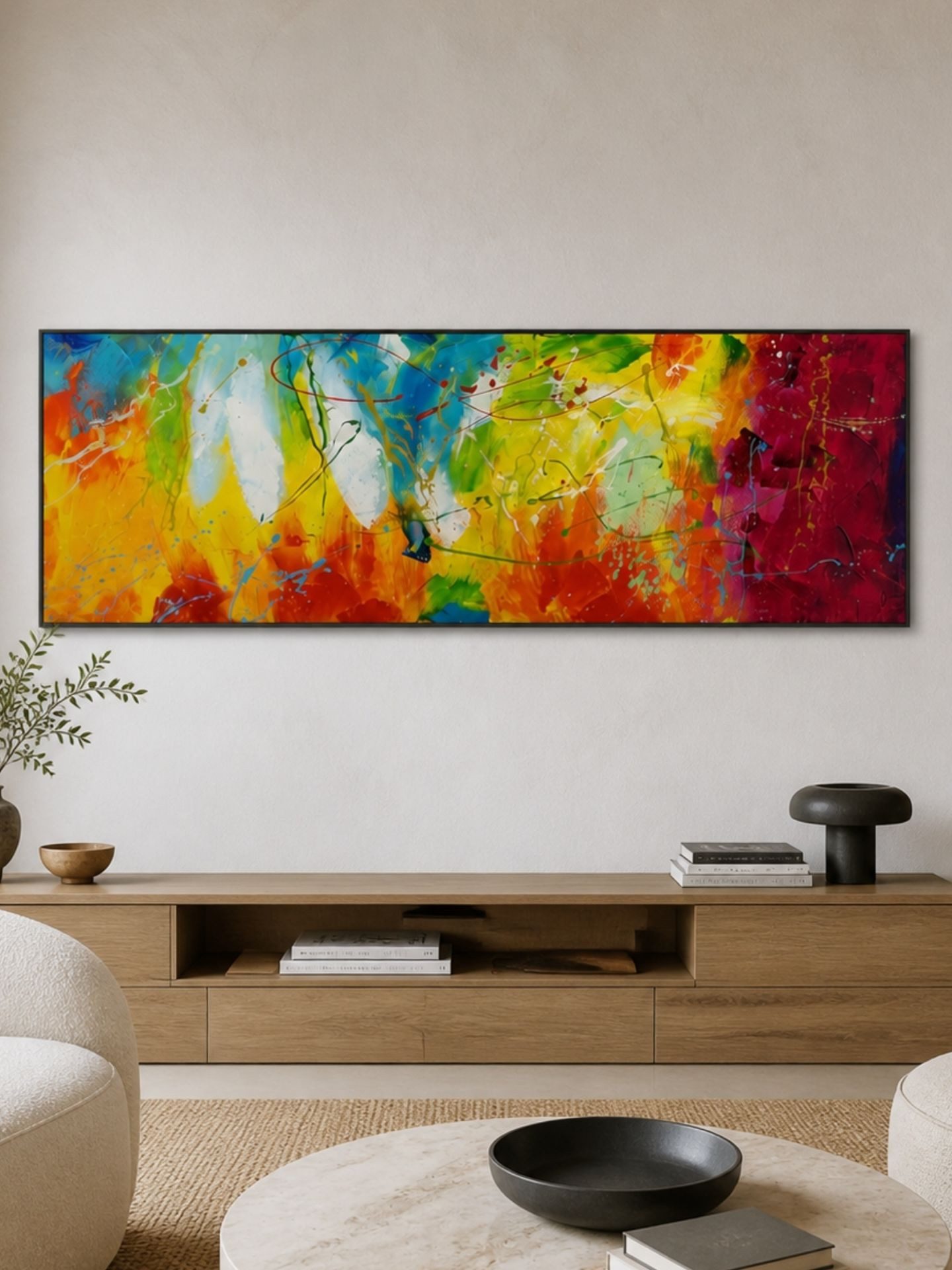 KUNSTLOFT Gemälde Bright Future, Leinwandbild 100% HANDGEMALT Wandbild Wohnzimmer