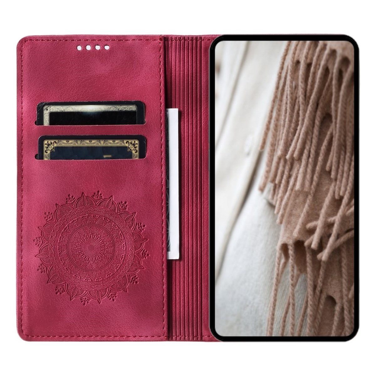 CoverKingz Handyhülle Hülle für Apple iPhone 16e Handyhülle Flip Case Cover Tasche Etui 15,5 cm (6,1 Zoll), Klapphülle Schutzhülle mit Kartenfach Schutztasche M – Bild 5 von 5