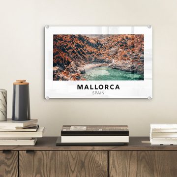 MuchoWow Acrylglasbild Mallorca - Spanien - Natur, (1 St), Glasbilder - Bilder auf Glas Wandbild - Foto auf Glas - Wanddekoration
