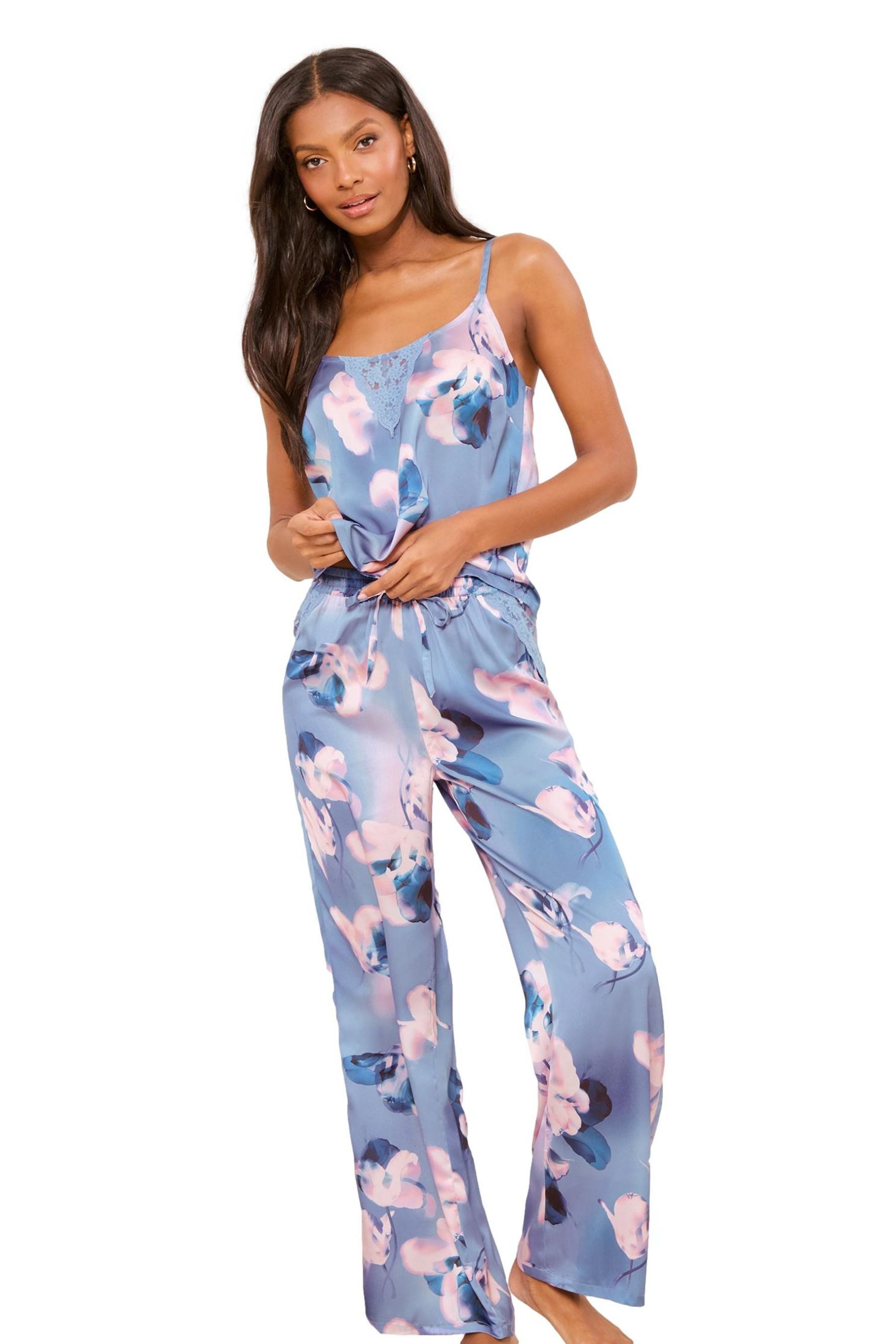 Pyjama Lipsy Satin-Schlafanzug mit Camisole und Hose
