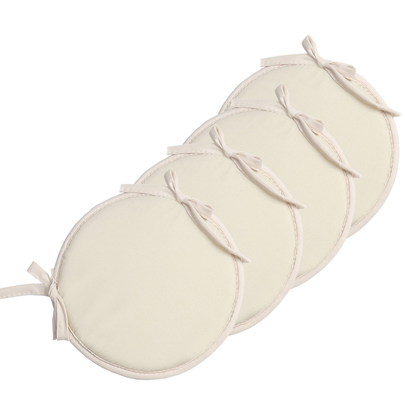 Coonoor Подушки Подушки 4er Set rund aus Filz Ø 30cm, strapazierfähig, für Innen & Außen