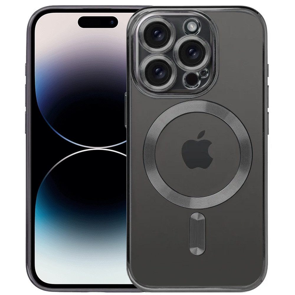 FITSU Handyhülle Case für iPhone 14 Pro Hülle MagSafe kompatibel mit Kameraschutz 6,12 Zoll, Durchsichtige Hülle für iPhone 14 Pro Schutzhülle mit farbigen Rahmen