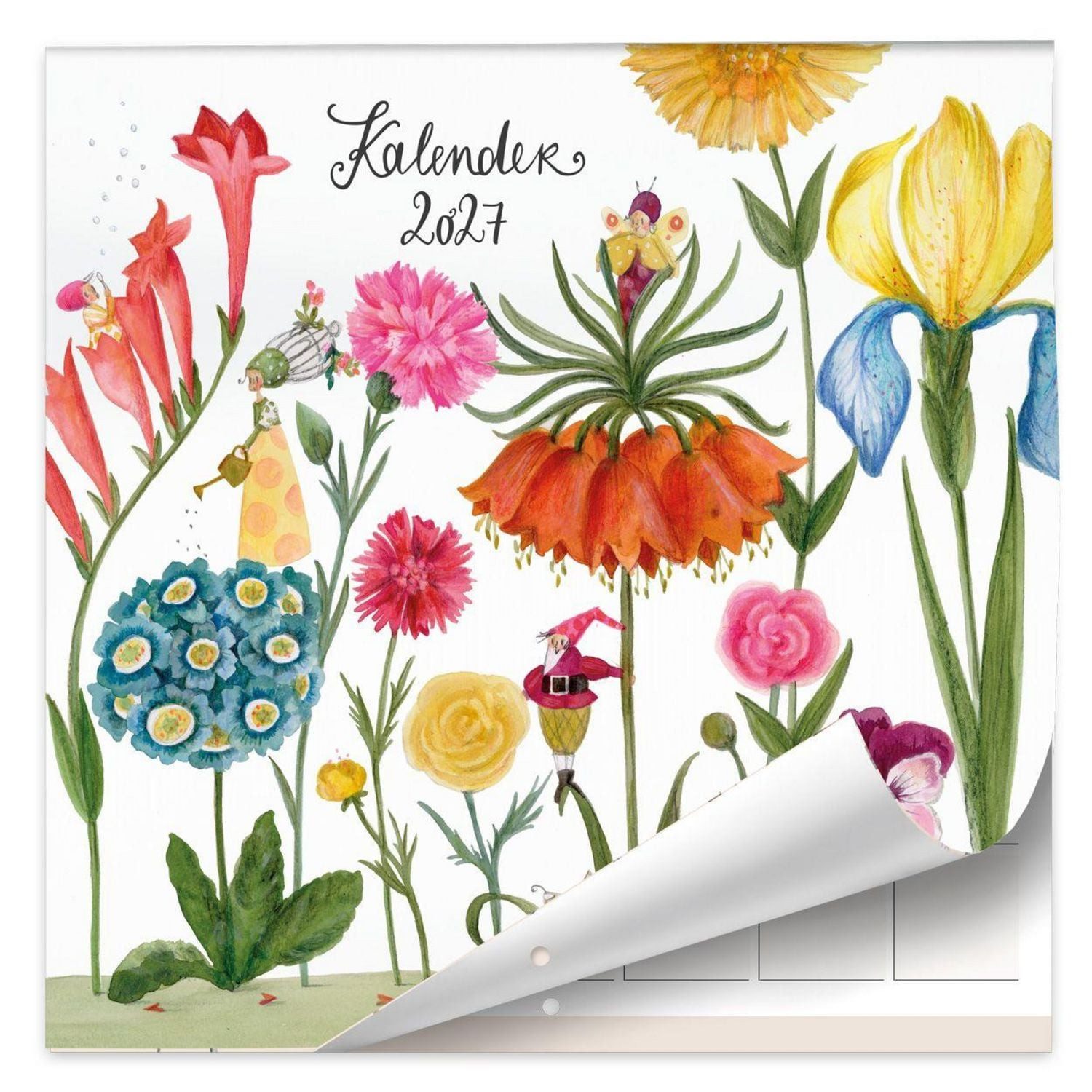 Grätz Verlag Wandkalender Broschürenkalender Blumen 2027