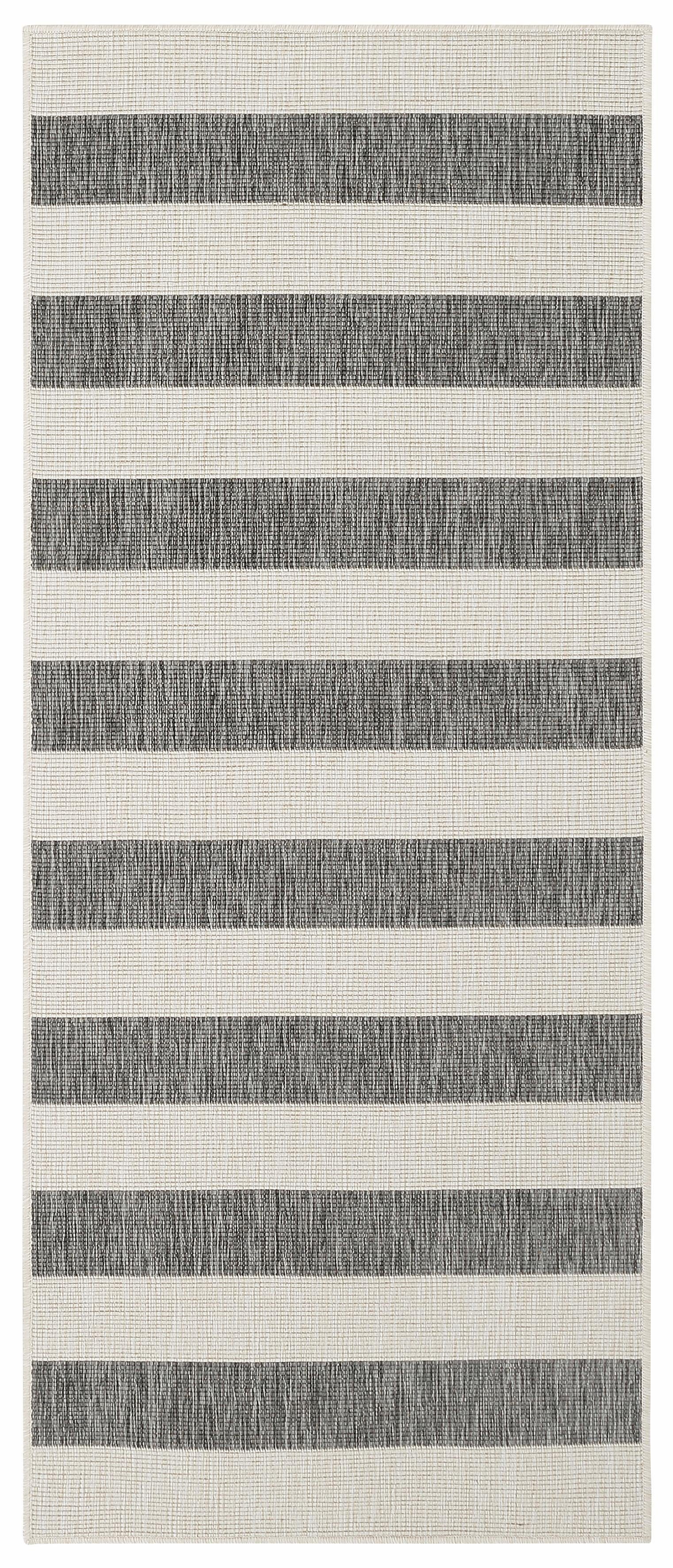 my home Läufer Alan Wendeteppich, rechteckig, Höhe: 5 mm, Beidseitig nutzbar, Streifen, Scandi, wetterfest, für In- und Outdoor. Reduzierter Preis € 57,33. Unverbindliche Preisempfehlung € 175,99