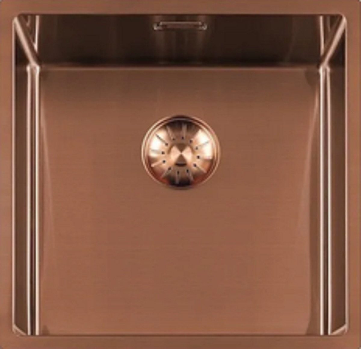 togo Küchenspüle 40SP-Copper, quadratisch, 44/44 cm, Copper Edelstahl Spüle