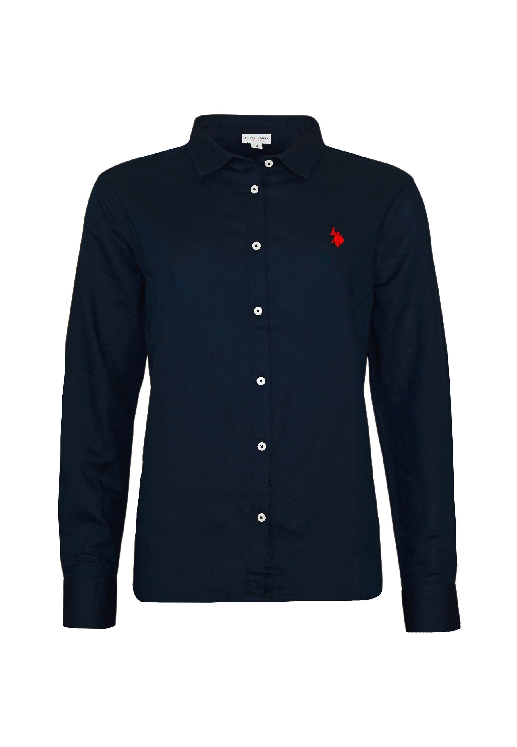 Kurzarmbluse Bluse Hemd Button-Down Leinen