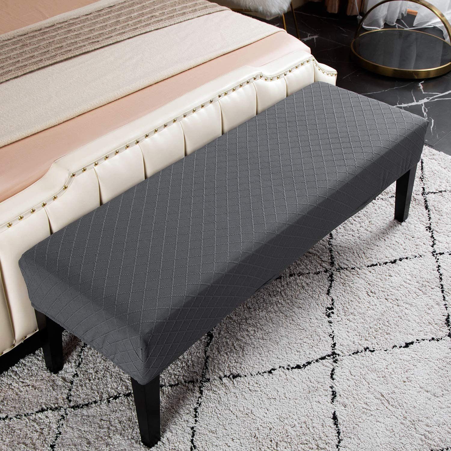 BYSURE Stuhlhusse, Gepolsterter Stretch Jacquard-Bankbezug -sitzschutz günstig online kaufen
