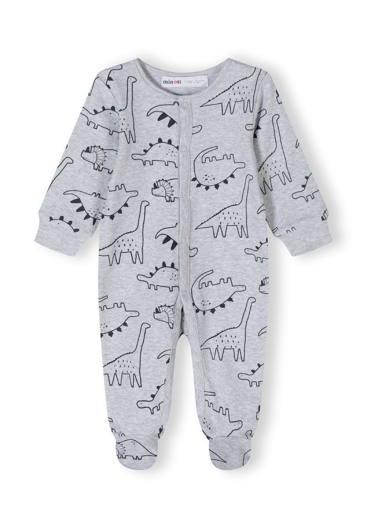 MINOTI Schlafoverall Schlafnzüge mit Print, für Jungen (2-er Pack) Druckknöpfe im Schritt