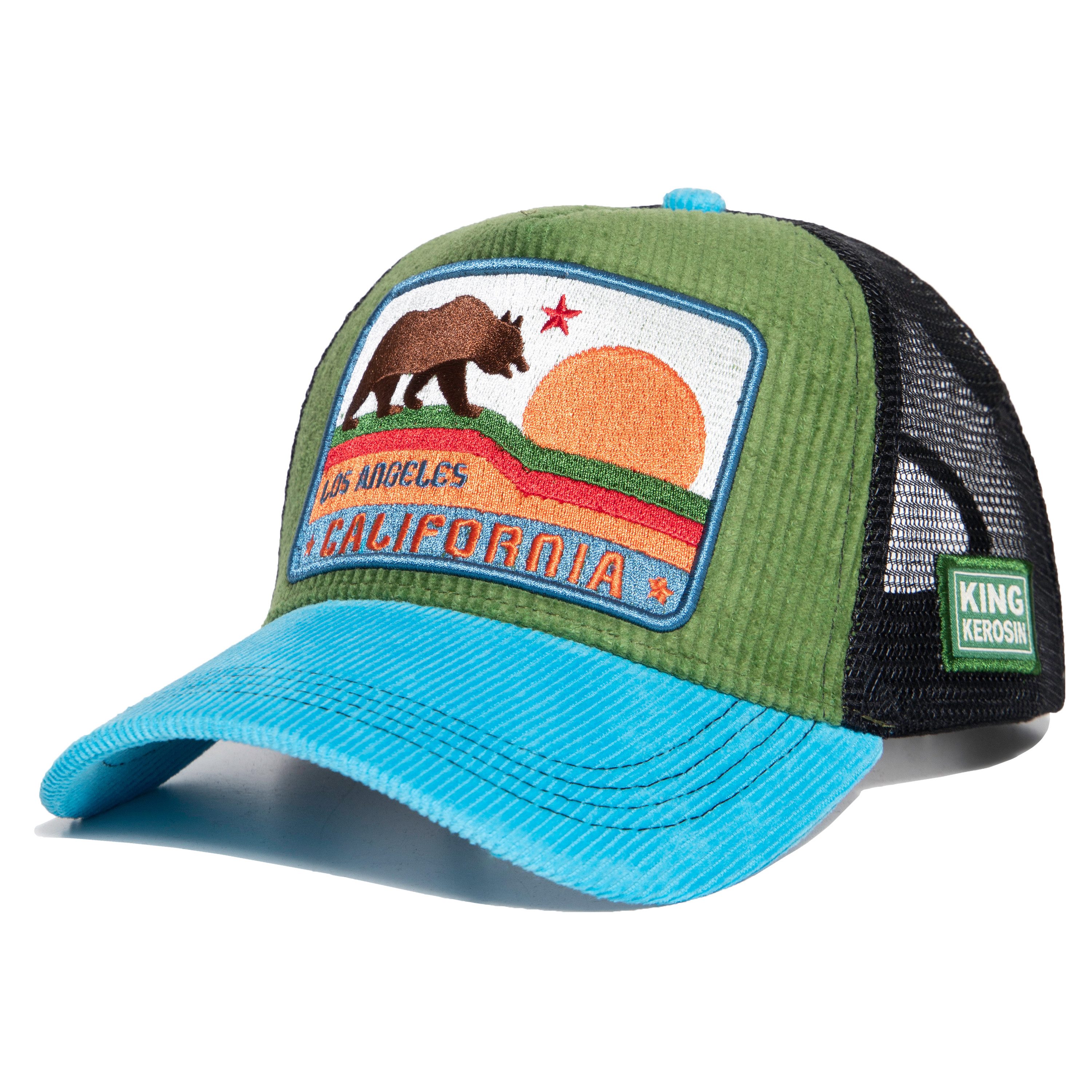 KingKerosin Trucker Cap California (1-St) aus Cord