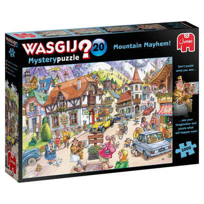 Jumbo Spiele Puzzle 25002 Wasgij Mystery 20 - Idylle in den Bergen!, 1000 Puzzleteile