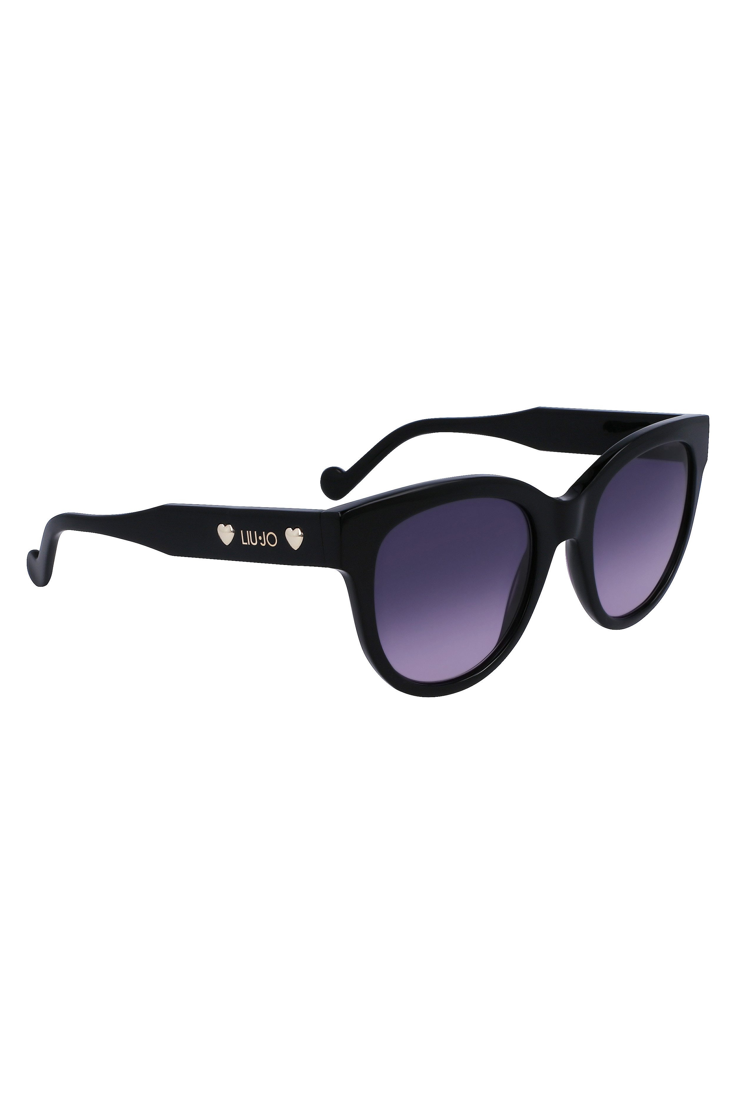 Liu Jo Sonnenbrille Stylische Damen-Sonnenbrille in Schwarz mit runden Gläsern