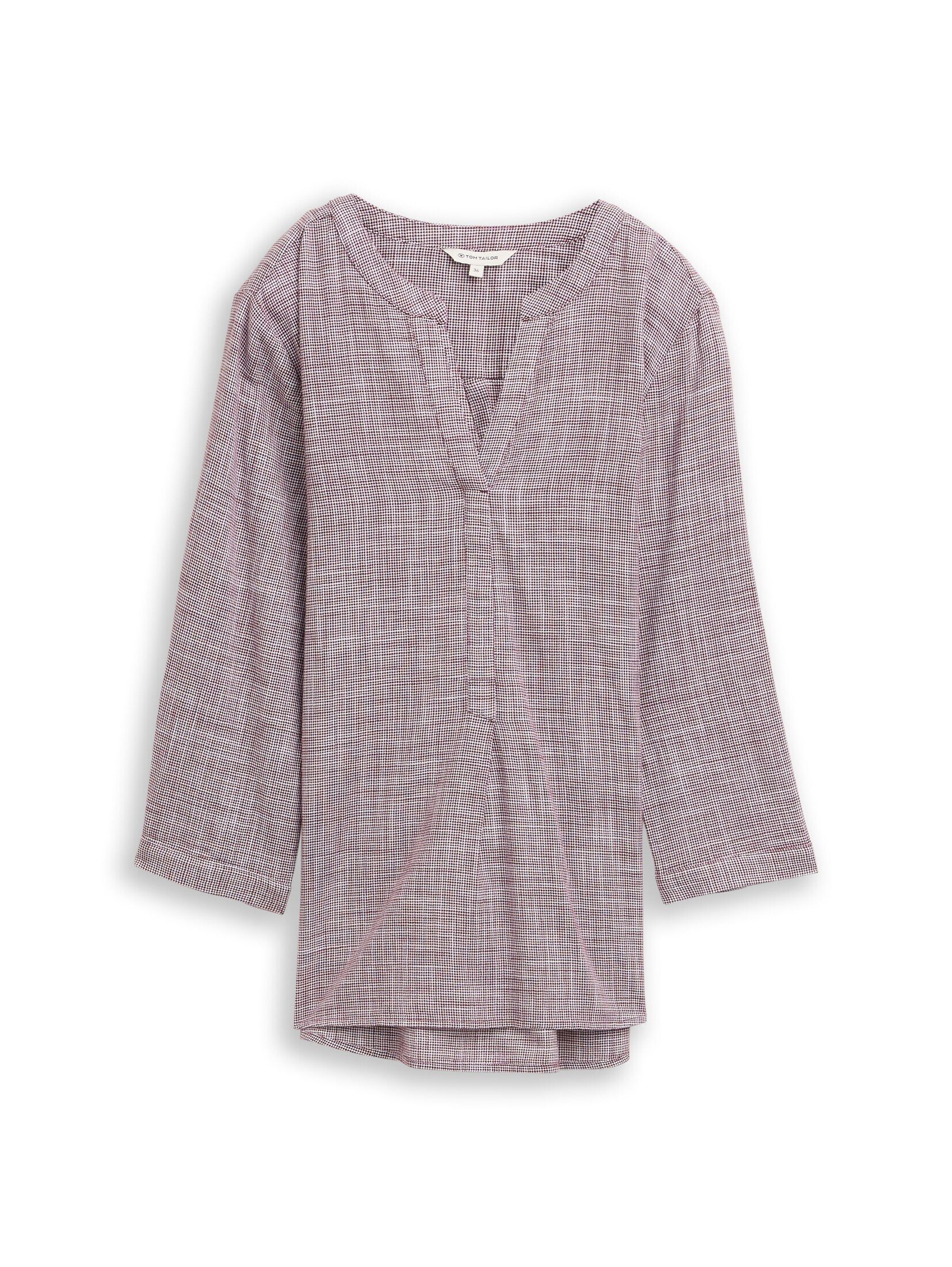 TOM TAILOR Langarmbluse Blusen & Shirts Bluse aus Baumwolle günstig online kaufen