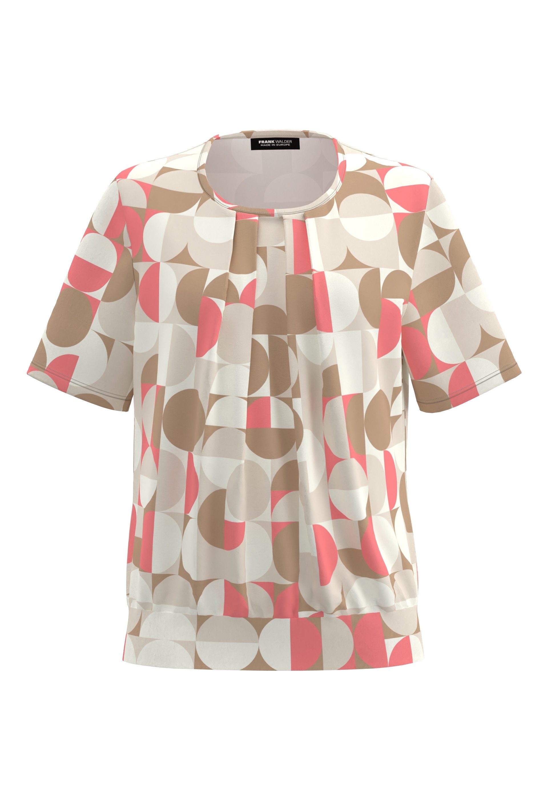 FRANK WALDER Blusenshirt mit dekorativer Falte