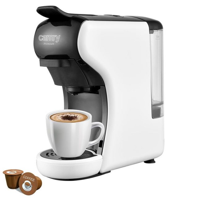 Camry Espressomaschine Multi-Kapsel-Espressomaschine CR 4414, Weiß Kaffeemaschine Kapselmaschine