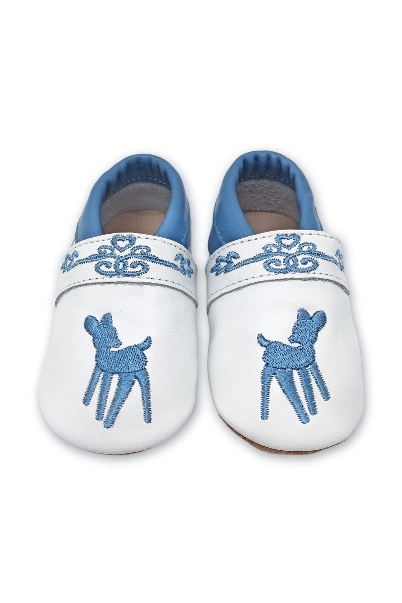 Gipfli Trachtenkleid Krabbelschuhe - BABSI - hellblau