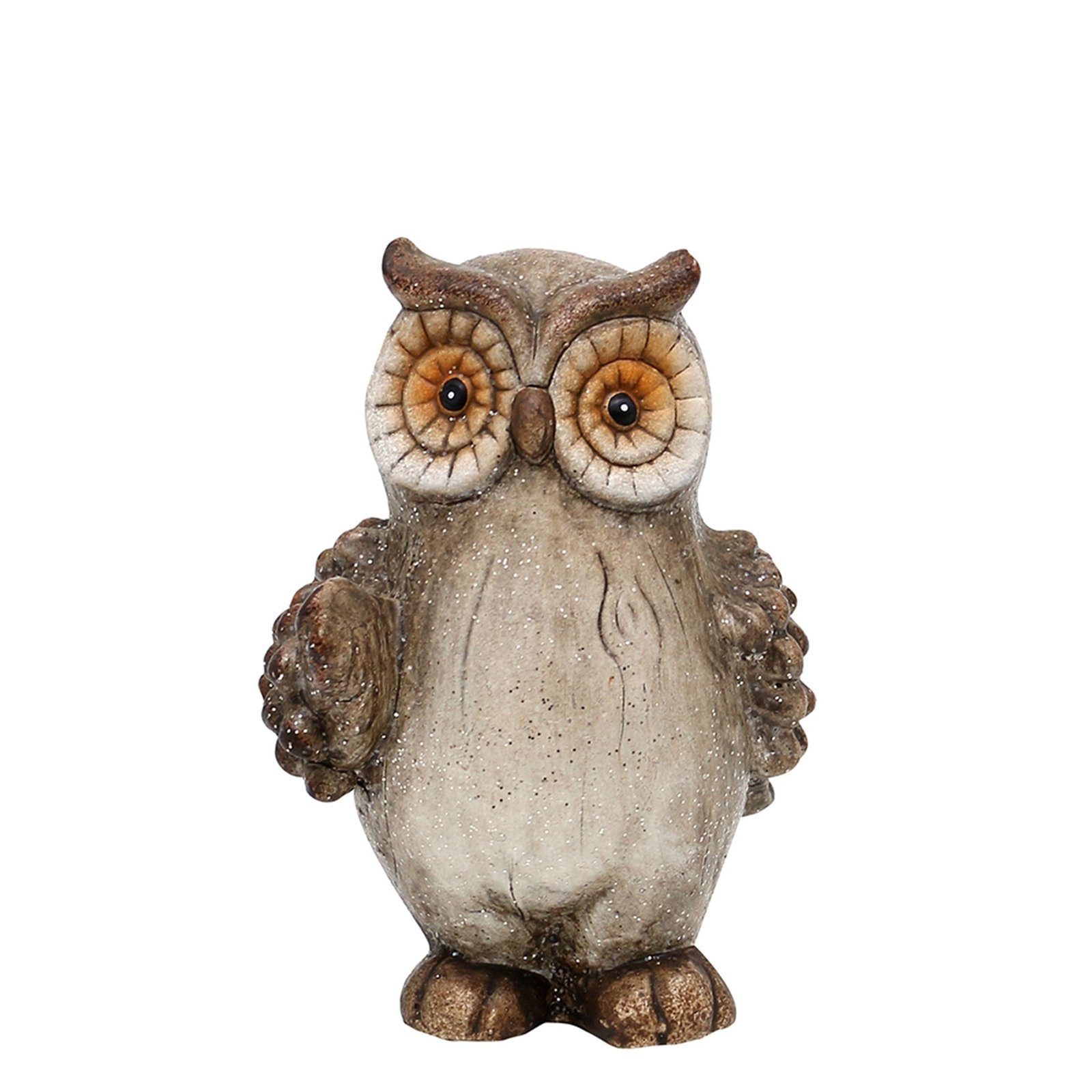 HTI-Living Dekofigur Keramik Eule mit Glitter, Eulenfigur Keramikeule günstig online kaufen