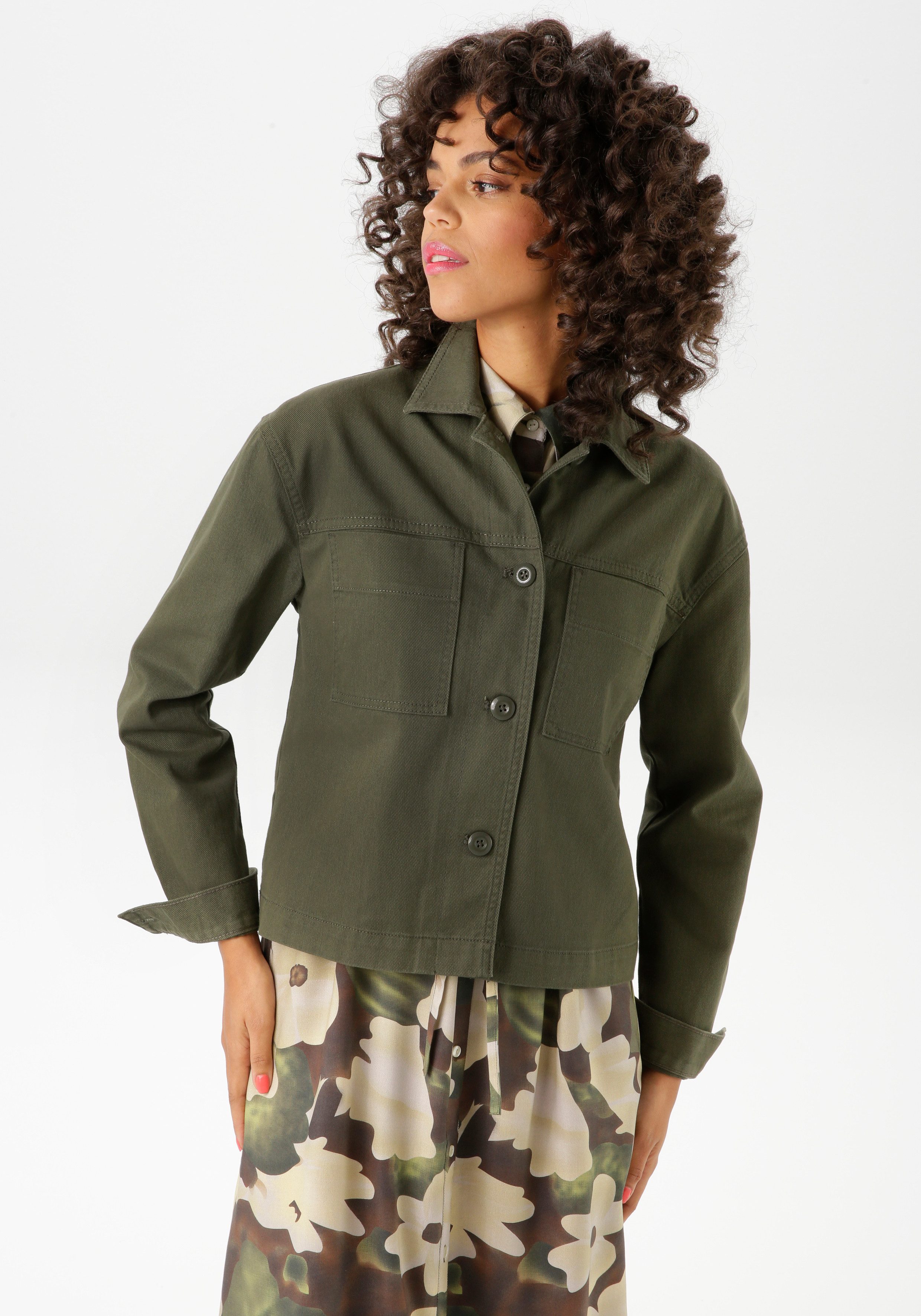 Aniston CASUAL Jeansjacke mit tonigen Knöpfen zu schließen günstig online kaufen