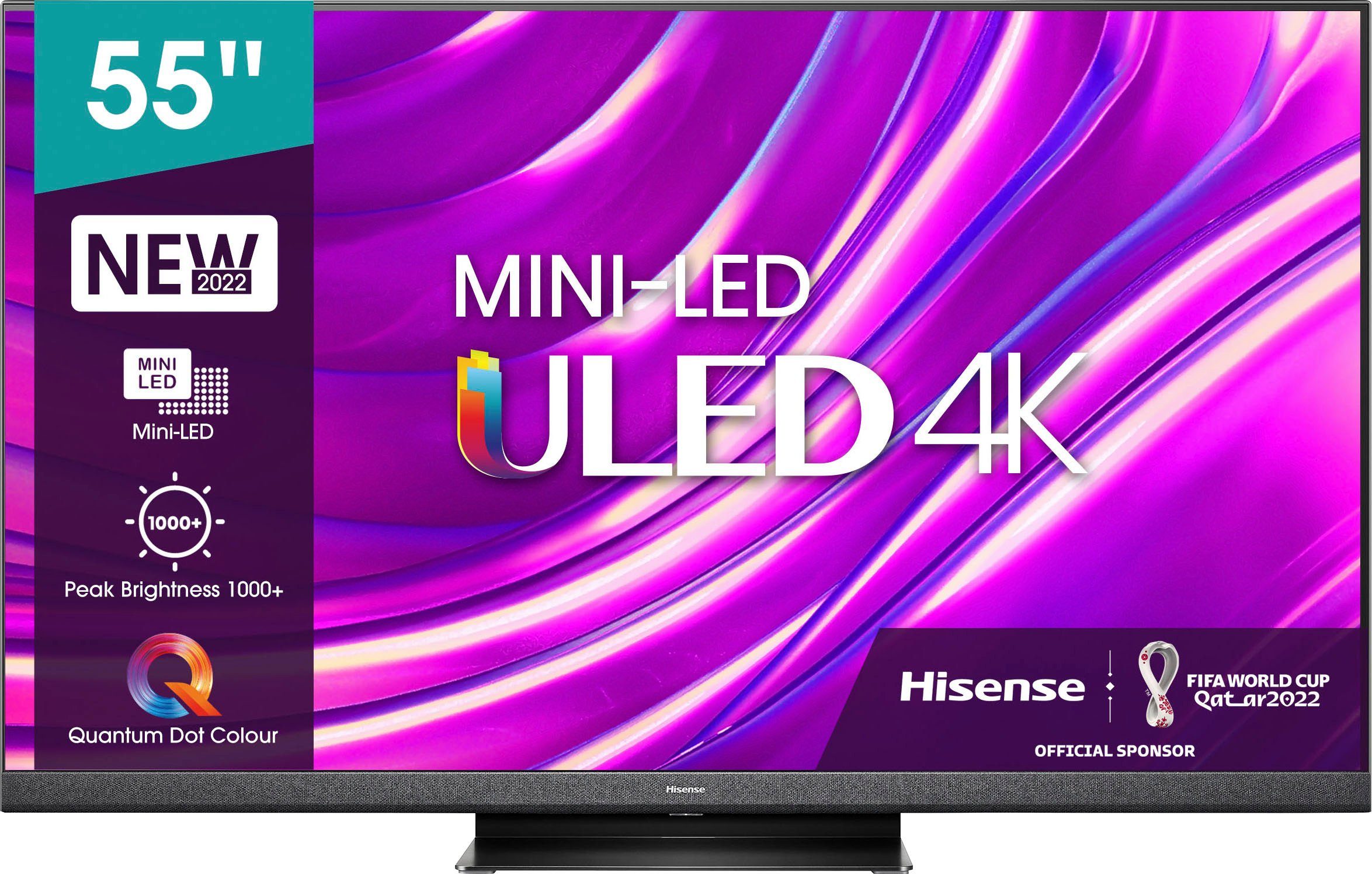 Hisense 55U8HQ Mini-LED-Fernseher (139 cm/55 Zoll, 4K Ultra HD, Smart TV,  Dolby Vision IQ & Atmos, 120Hz Panel, Game Mode Pro, USB Recording) online  kaufen | OTTO