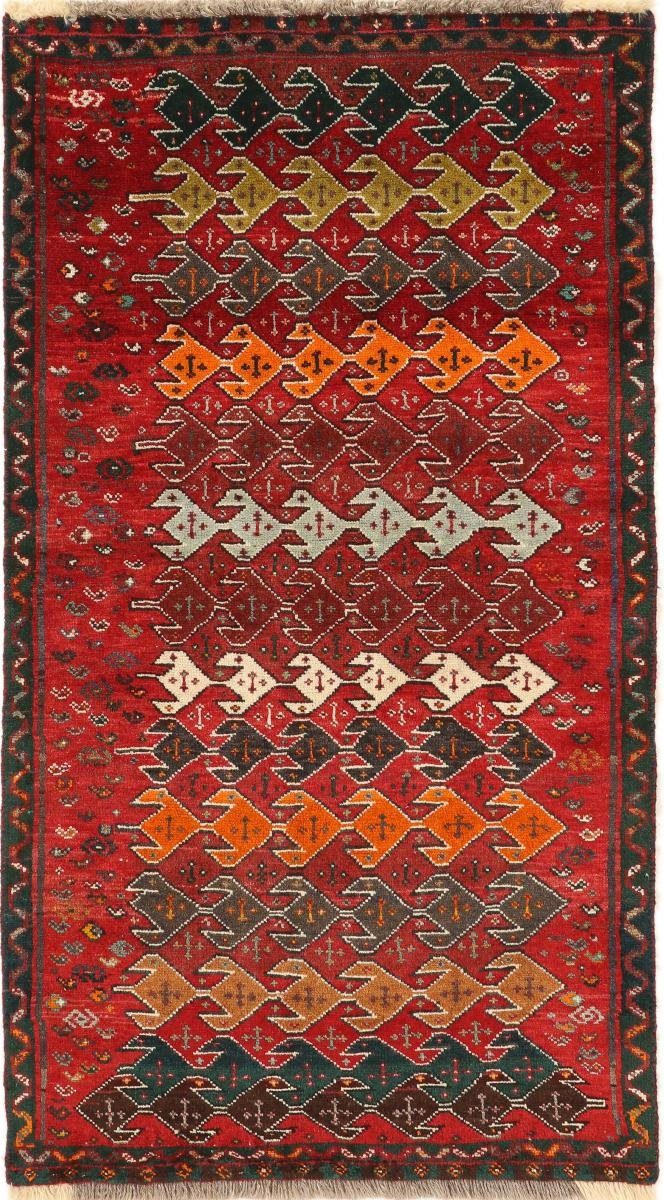 Orientteppich Shiraz 82x150 Handgeknüpfter Orientteppich / Perserteppich Läufer, Nain Trading, rechteckig, Höhe: 10 mm