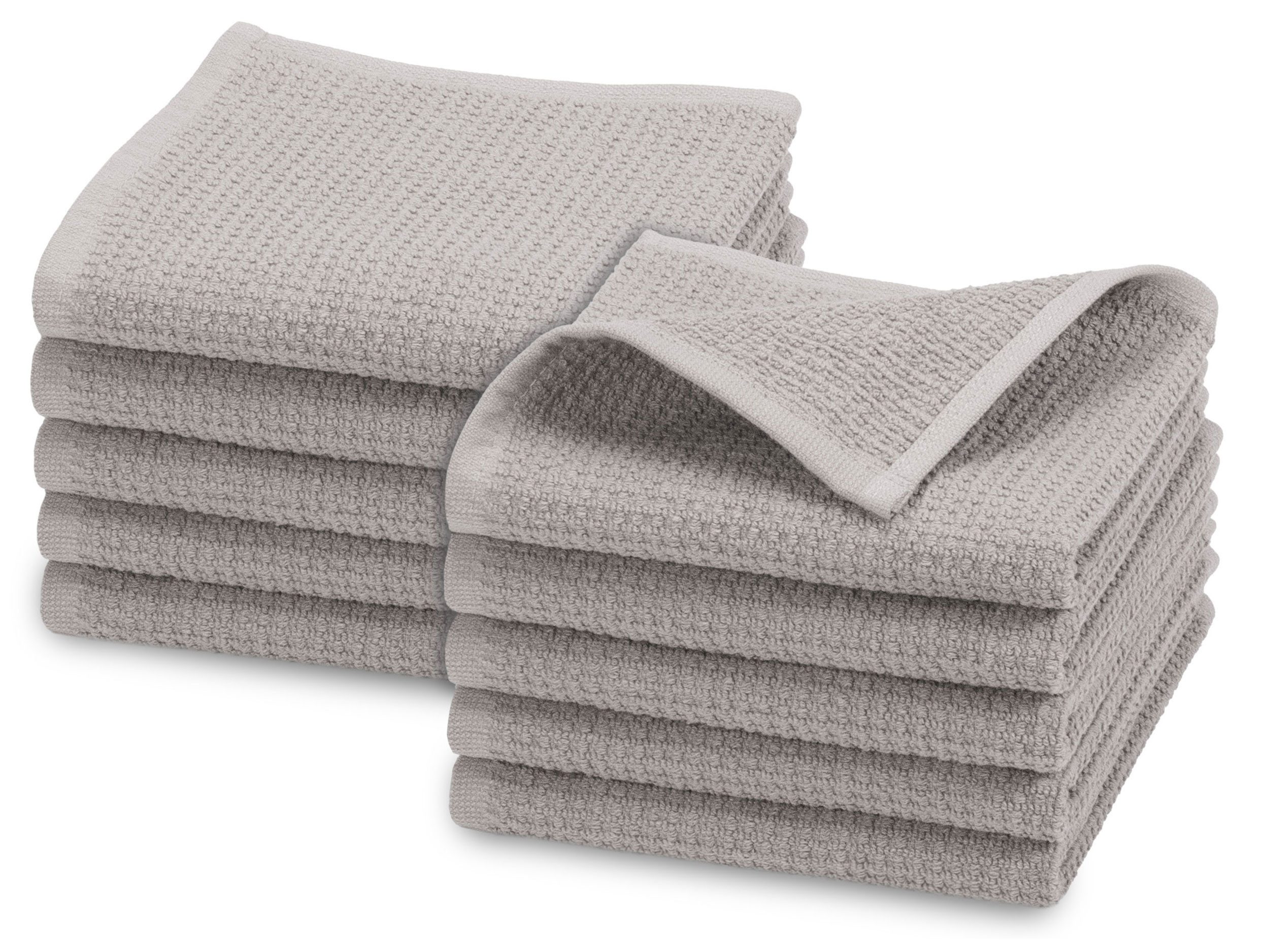 ZOLLNER Seiftuch, (10-St), 30 x 30 cm, 100% Baumwolle, vom Hotelwäschespezialisten, Waffelpique