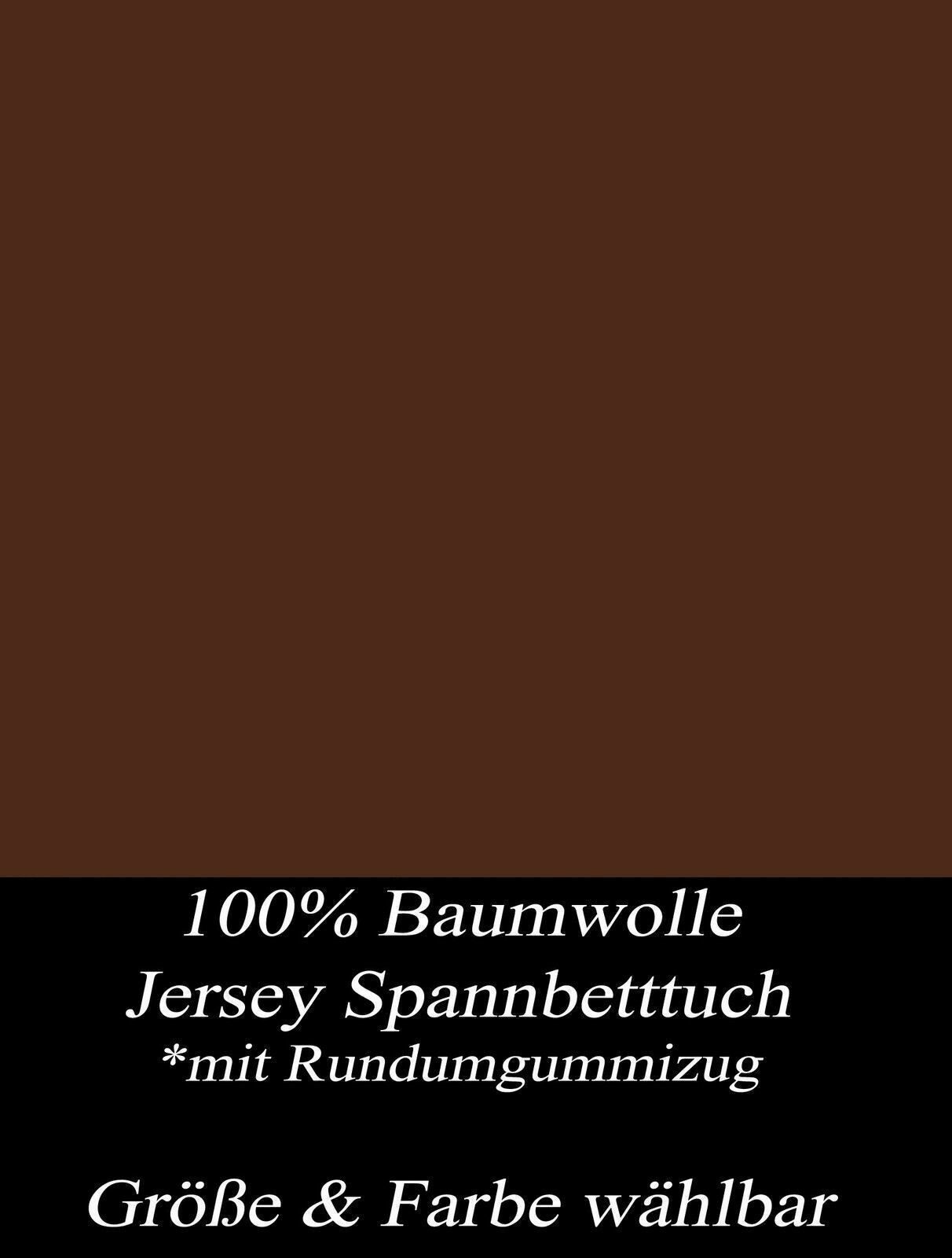 Visaggio Spannbettlaken Jersey Spannbetttuch aus 100% Baumwolle Bettlaken, Jersey, Gummizug: rundum, Spannbettlaken, Steghöhe 25 cm – Bild 3 von 3
