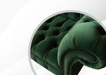 JVmoebel Chesterfield-Sofa, Chesterfield 3 Sitzer Design Sofa Couch 225 cm