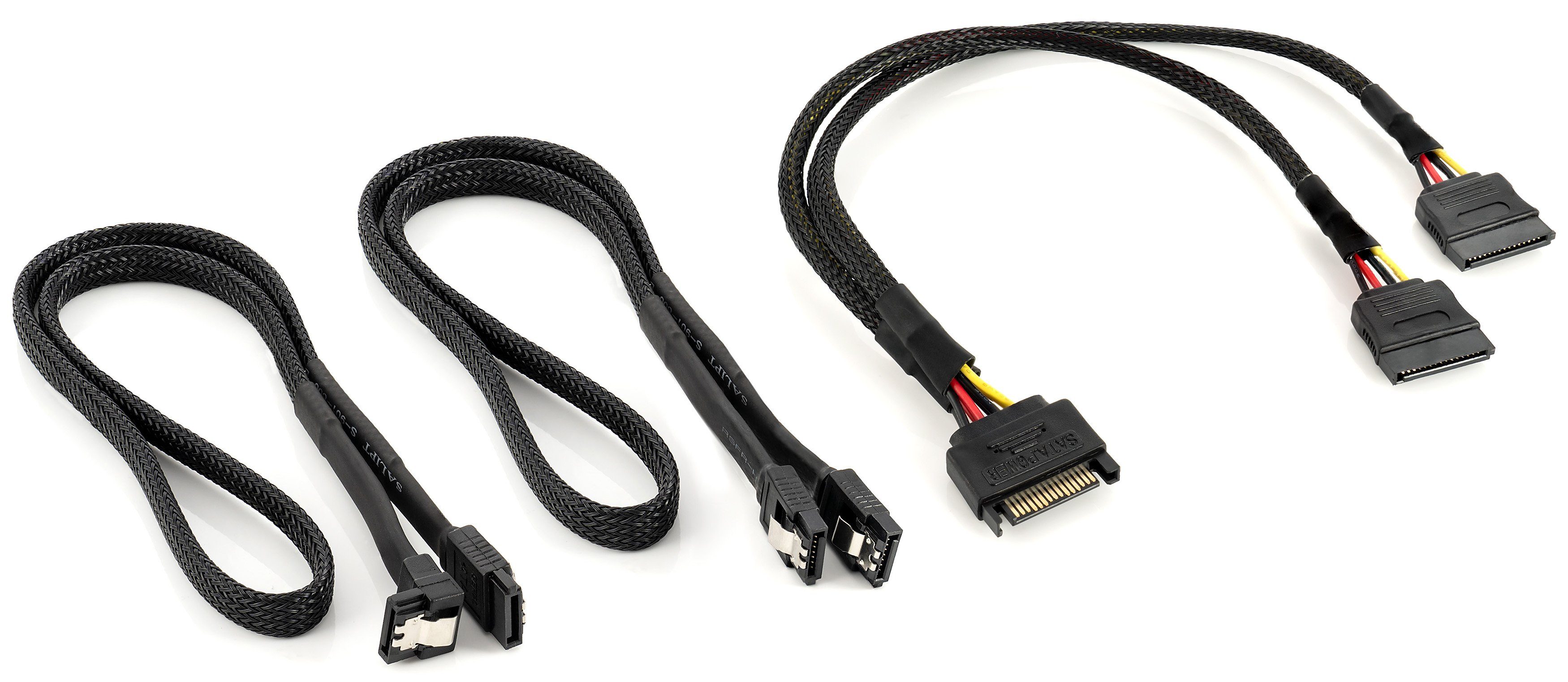 Sata 3 Datenkabel mit Y Sata Stromadapter Computer-Kabel