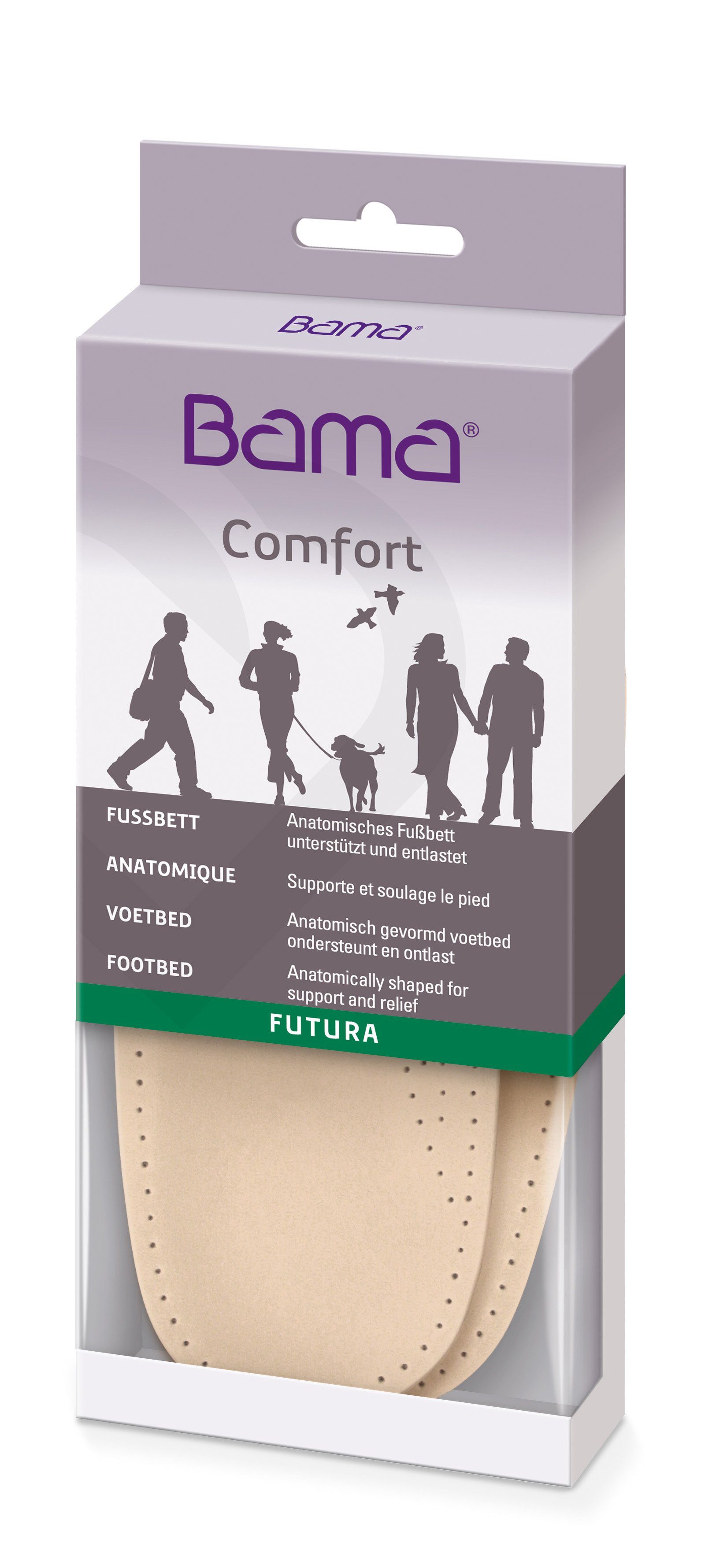 BAMA Group Fußbetteinlage Futura Extra - Anatomisches 3/4 Fußbett